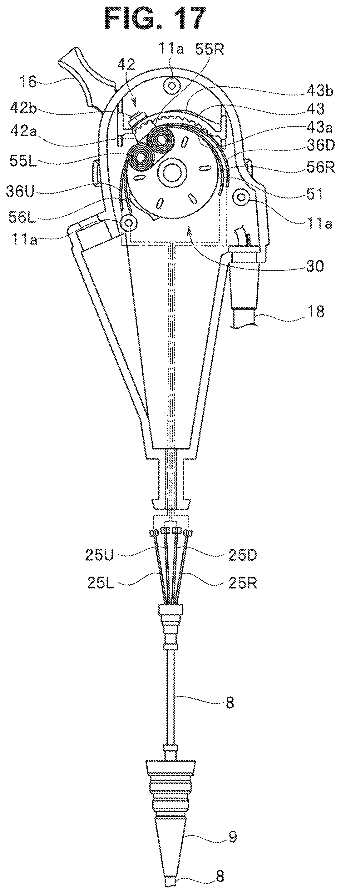 Patent US12324566 Figure 15 – Bending operation mechanism for endoscope and endoscope