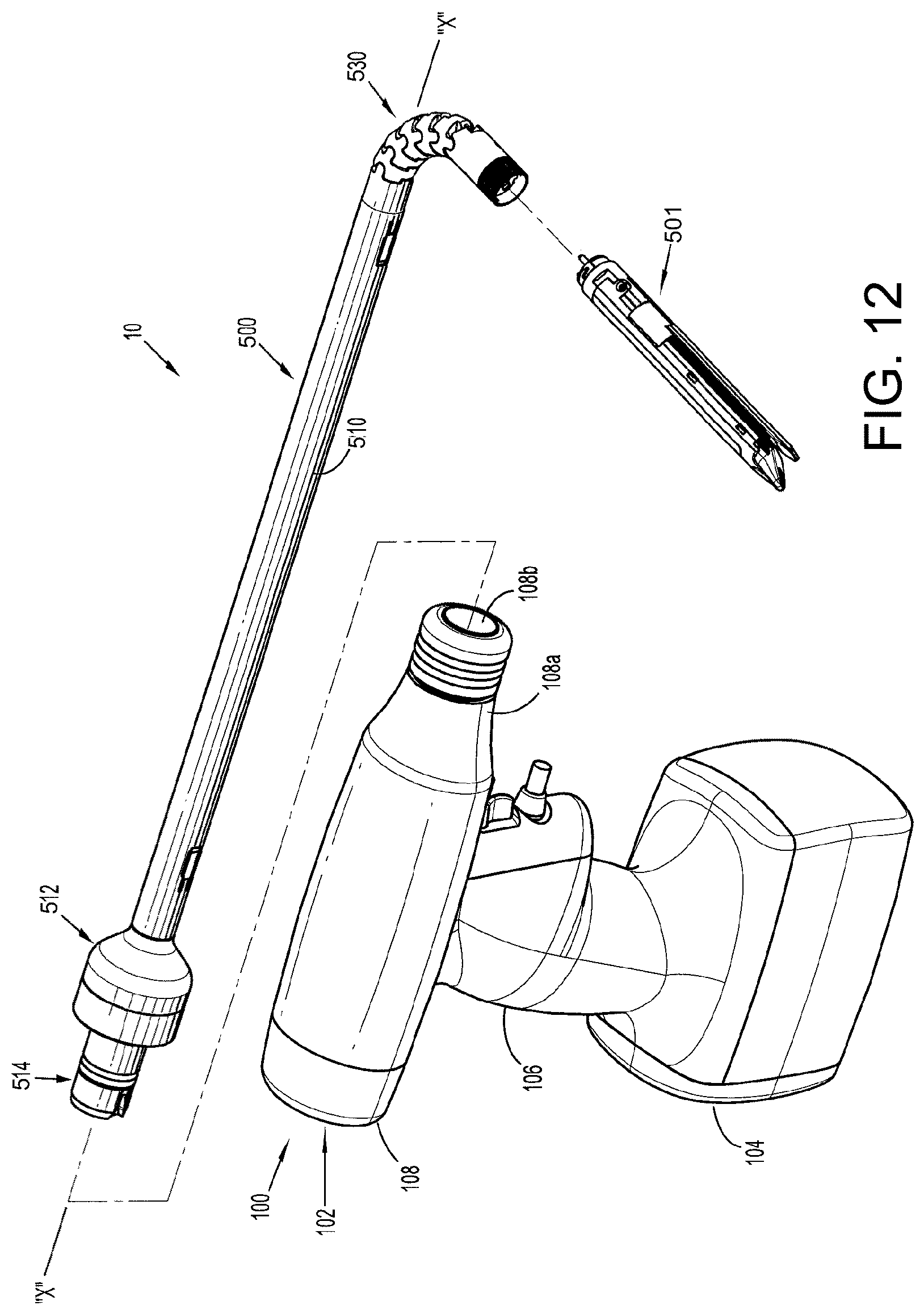 Patent US12324579 Figure 11 – Mechanisms for compensating for battery pack failure in powered surgical instruments