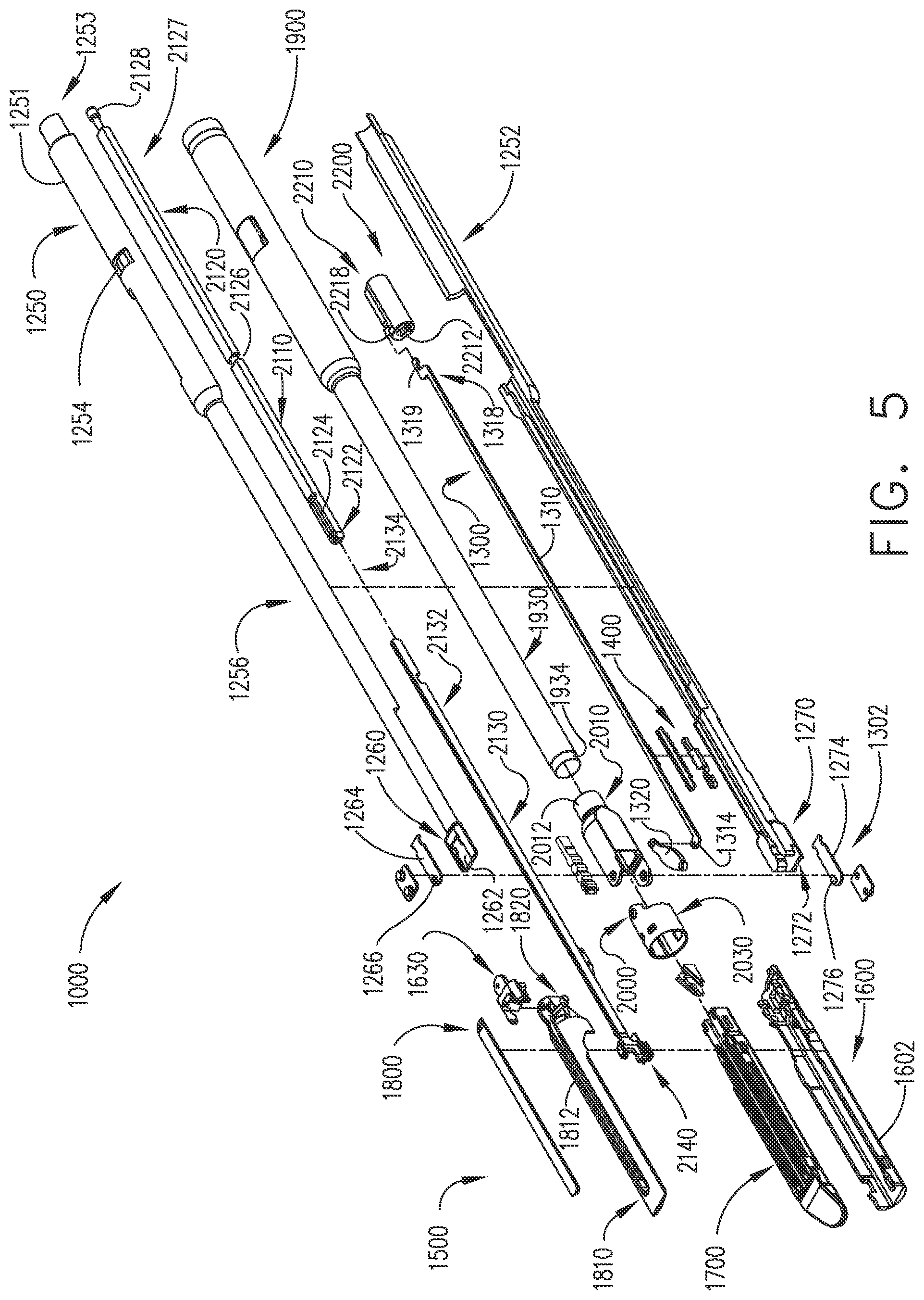 Patent US12324581 Figure 5 – Surgical instrument comprising selectively actuatable rotatable couplers