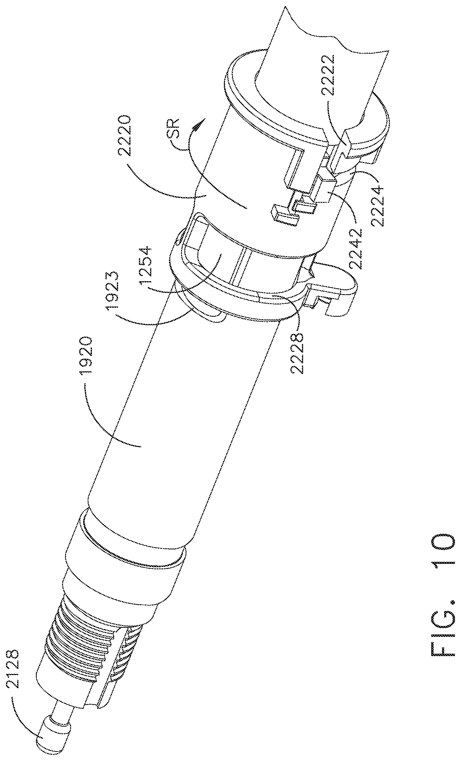 Patent US12324581 Figure 10 – Surgical instrument comprising selectively actuatable rotatable couplers