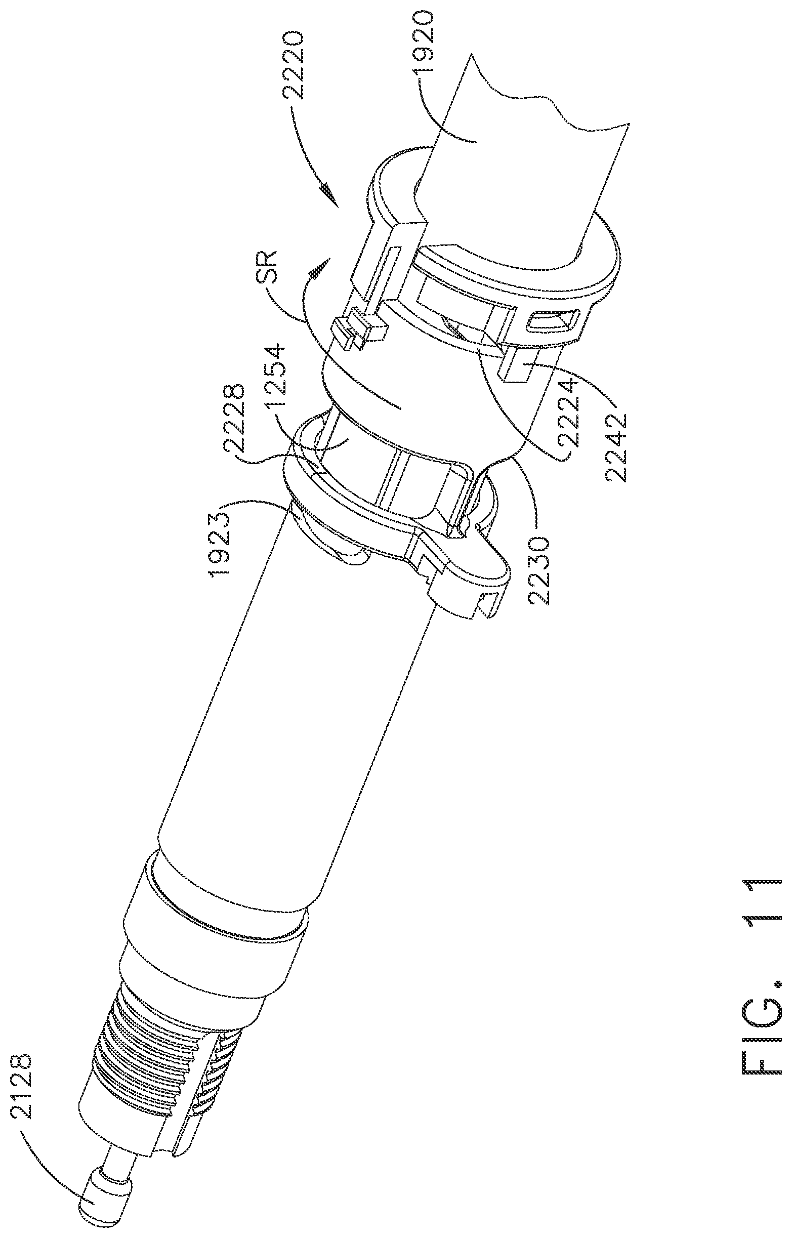 Patent US12324581 Figure 11 – Surgical instrument comprising selectively actuatable rotatable couplers