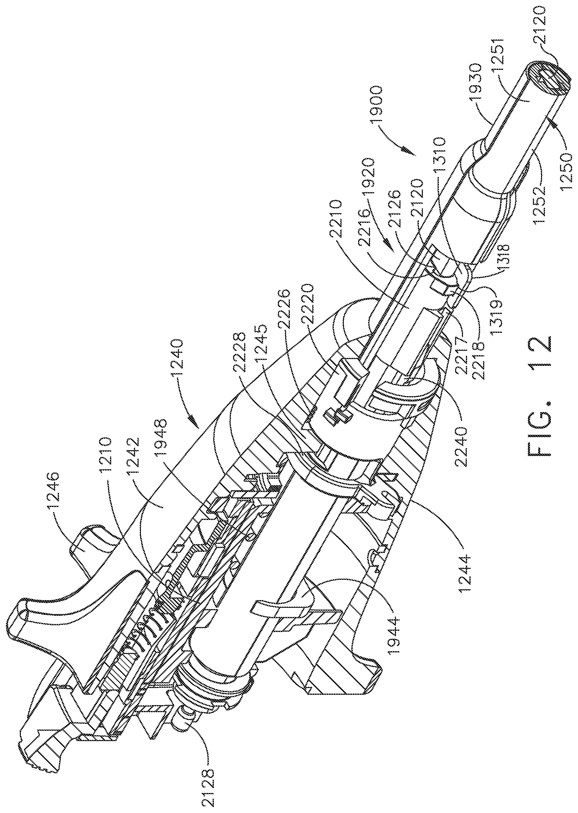 Patent US12324581 Figure 12 – Surgical instrument comprising selectively actuatable rotatable couplers