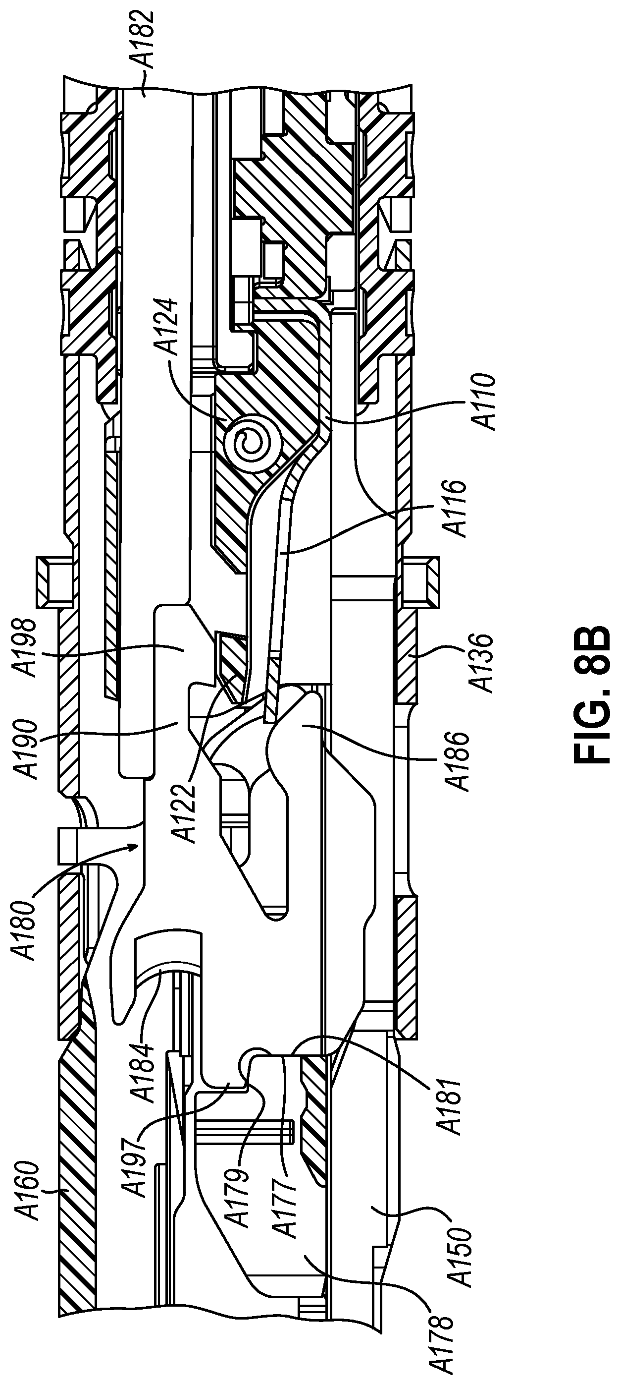 Patent US12324583 Figure 10 – Incompatible staple cartridge use prevention features for surgical stapler