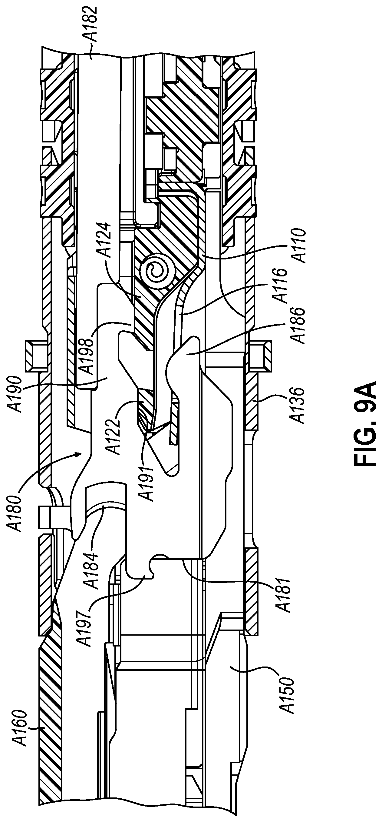Patent US12324583 Figure 11 – Incompatible staple cartridge use prevention features for surgical stapler