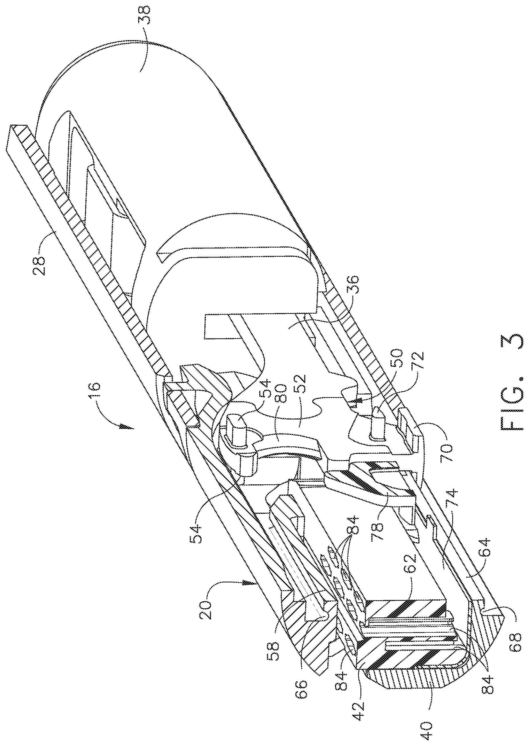 Patent US12324585 Figure 2 – Fastener cartridges including extensions having different configurations