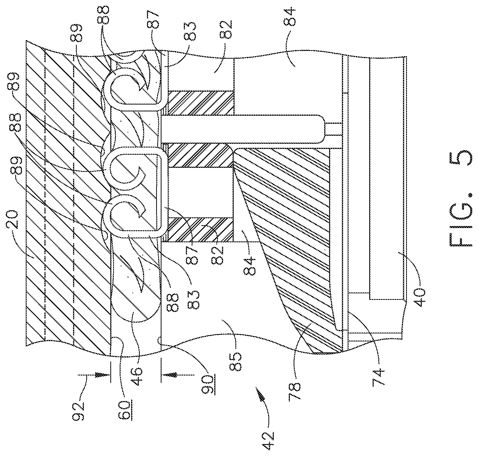 Patent US12324585 Figure 4 – Fastener cartridges including extensions having different configurations
