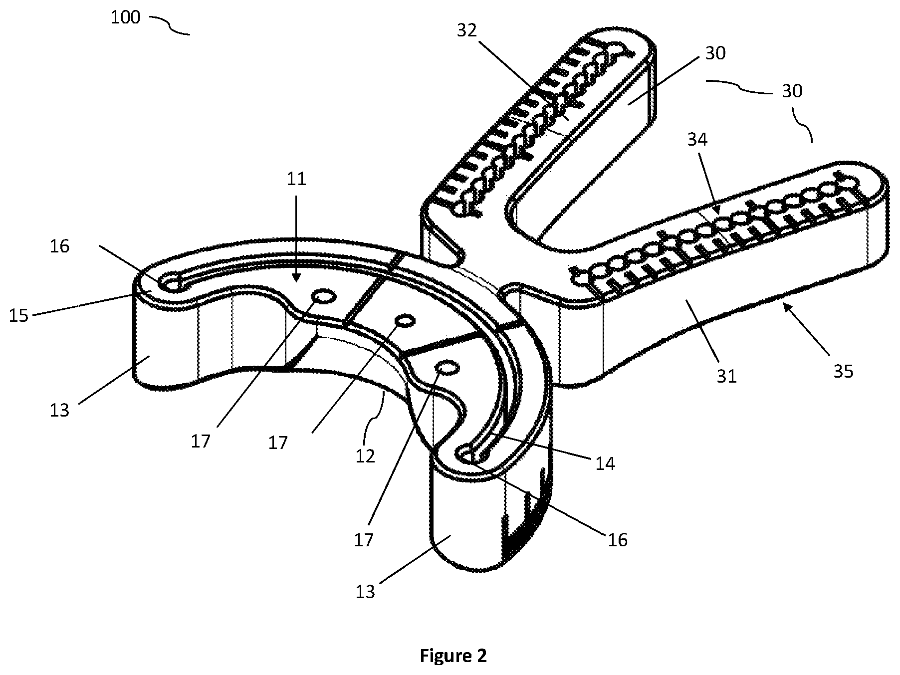 Patent US12324592 Figure 2 – Veterinary surgical guide