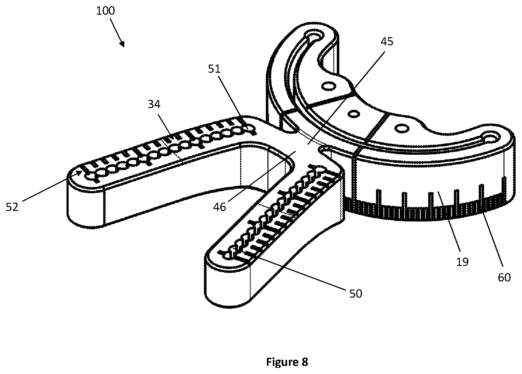 Patent US12324592 Figure 8 – Veterinary surgical guide