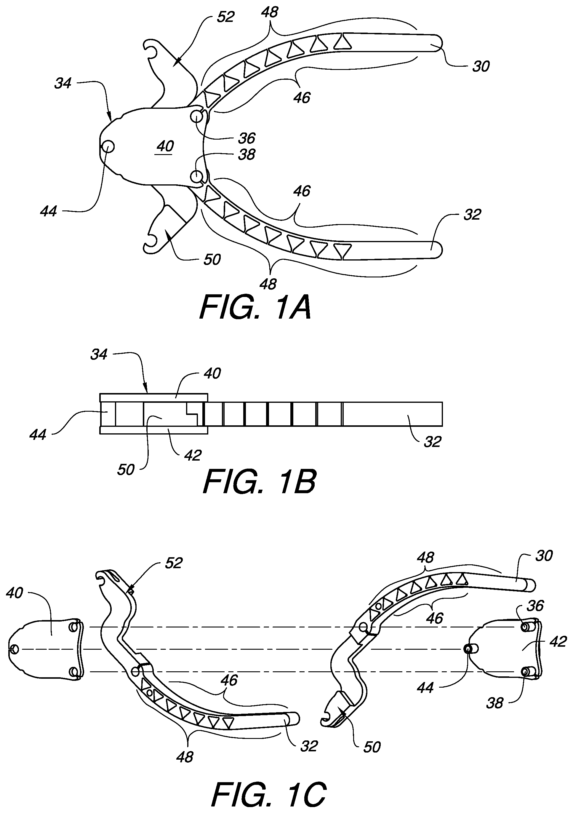 Patent US12324600 — Surgical clamp and clamp jaw — Figure 1