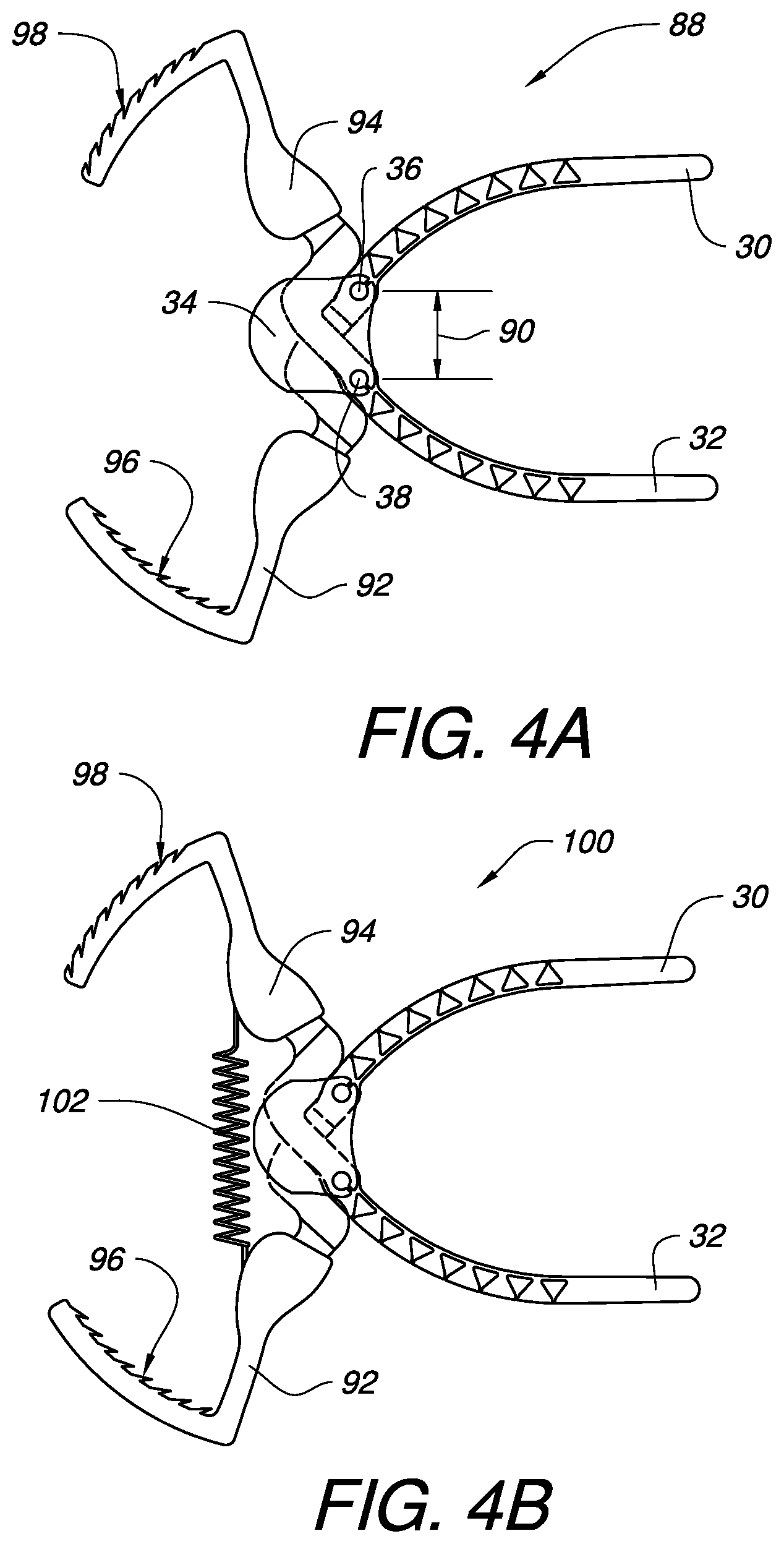 Patent US12324600 Figure 4 – Surgical clamp and clamp jaw