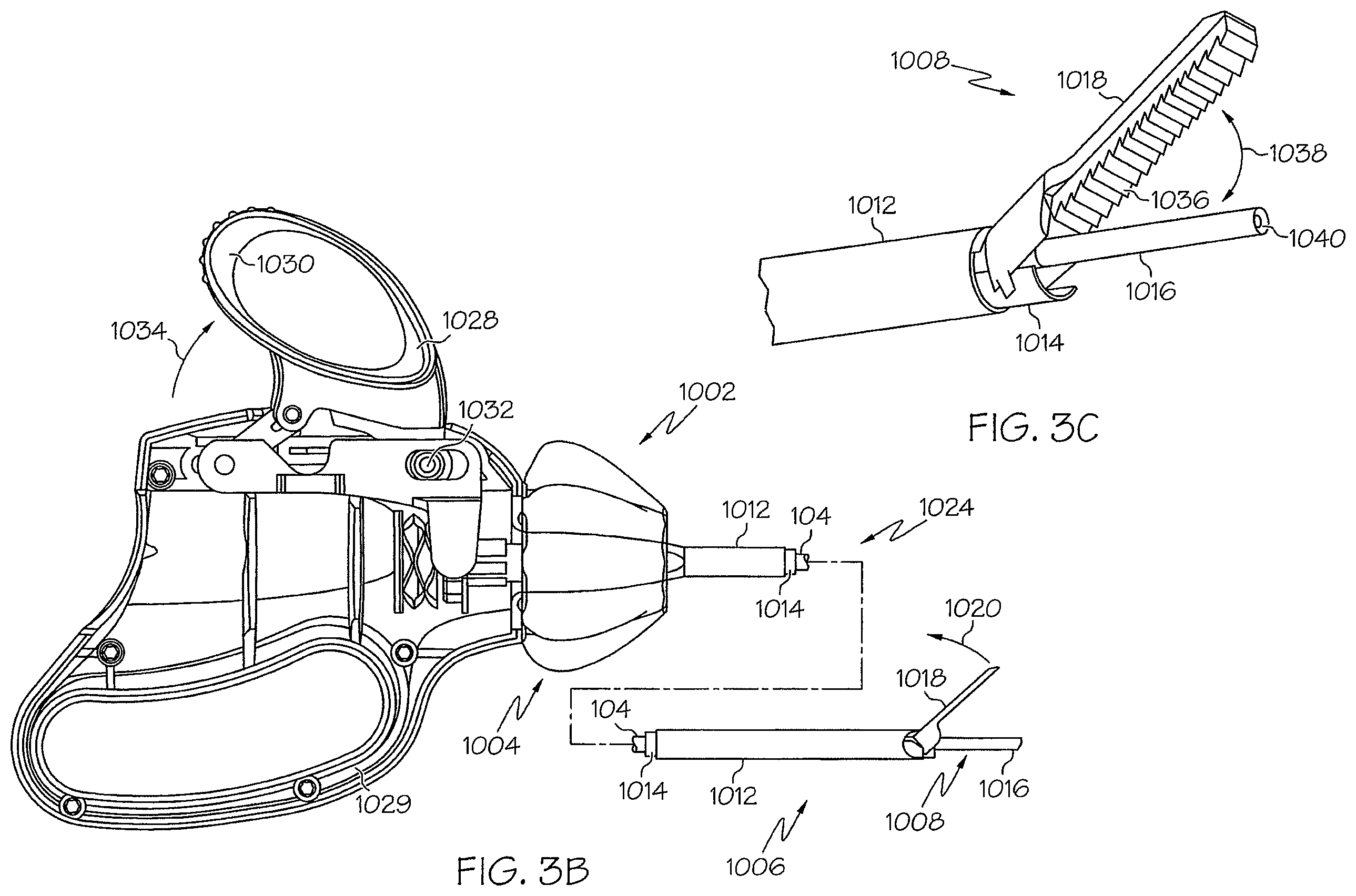 Patent US12324602 Figure 4 – Ultrasonic end effectors with increased active length