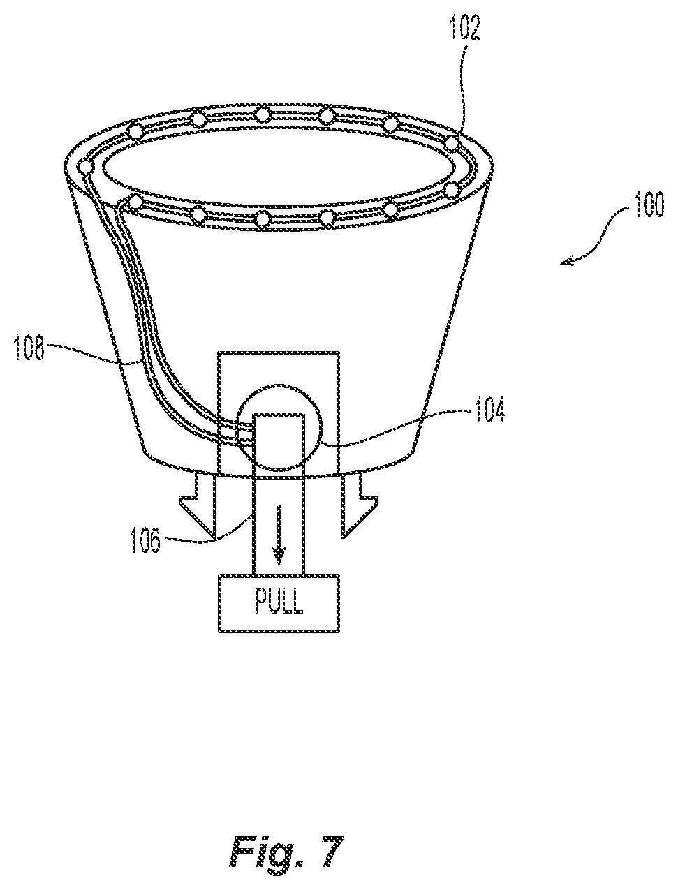 Patent US12324607 Figure 7 – Uterine manipulator with detachable cup and locking occluder
