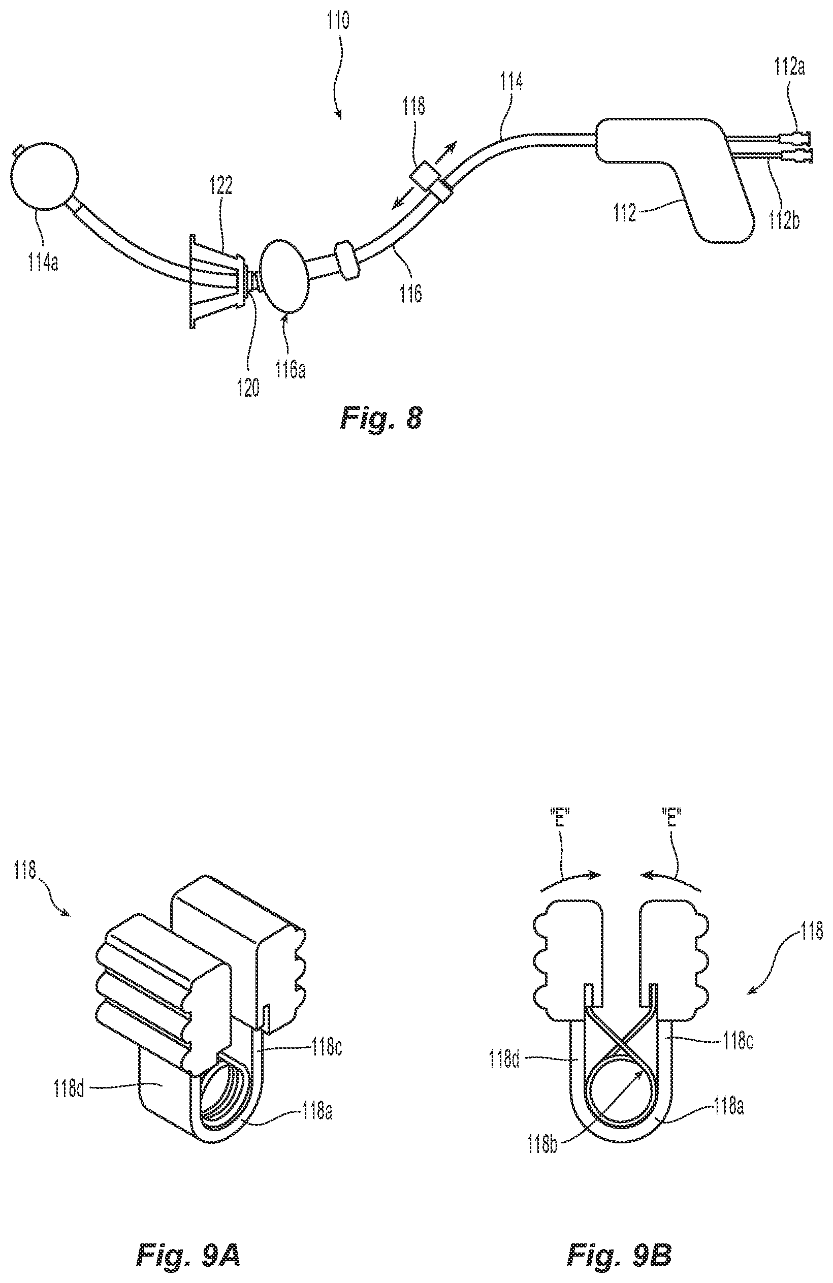 Patent US12324607 Figure 8 – Uterine manipulator with detachable cup and locking occluder