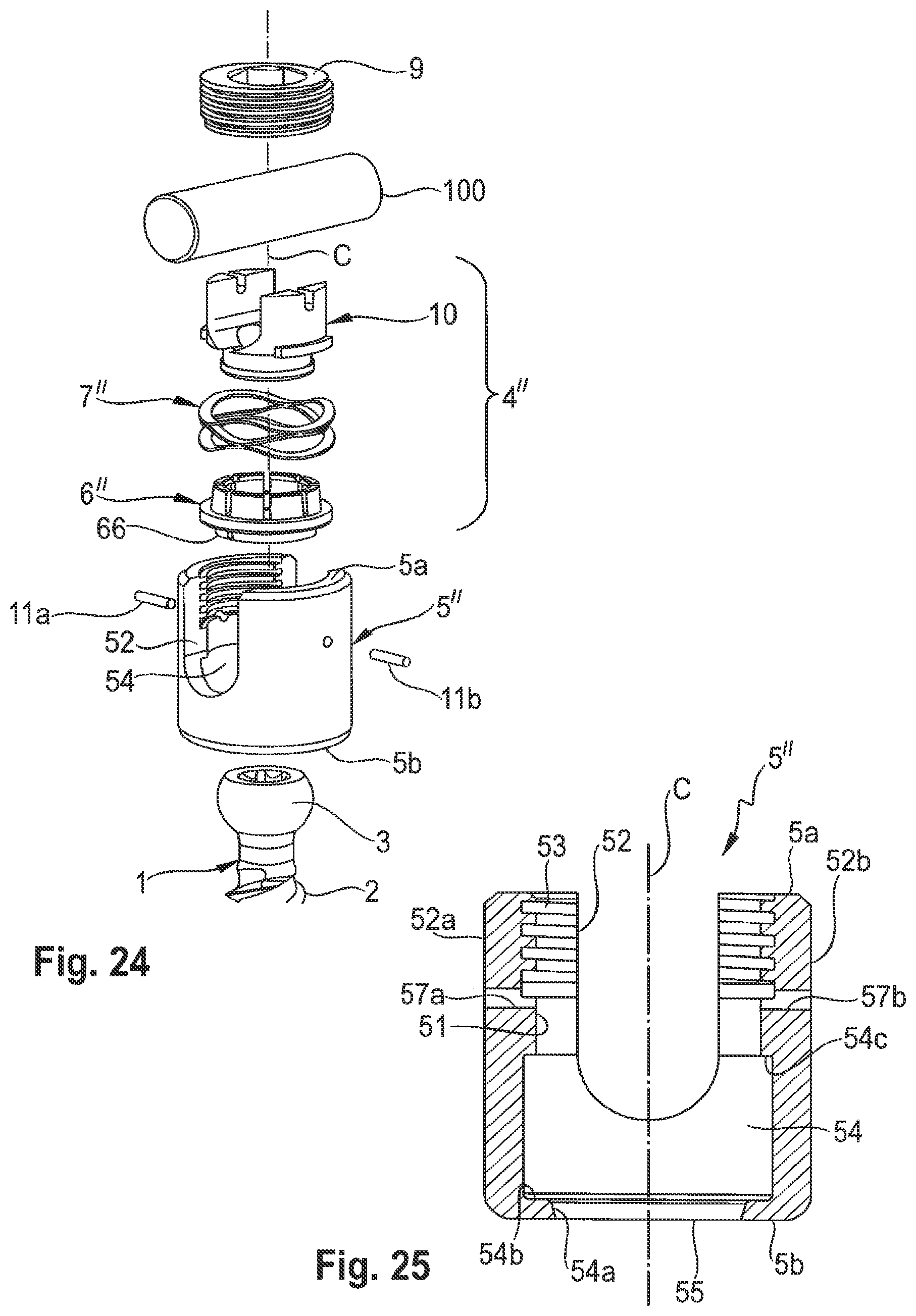 Patent US12324608 Figure 9 – Coupling assembly for coupling a rod to a bone anchoring element, and polyaxial bone anchoring device