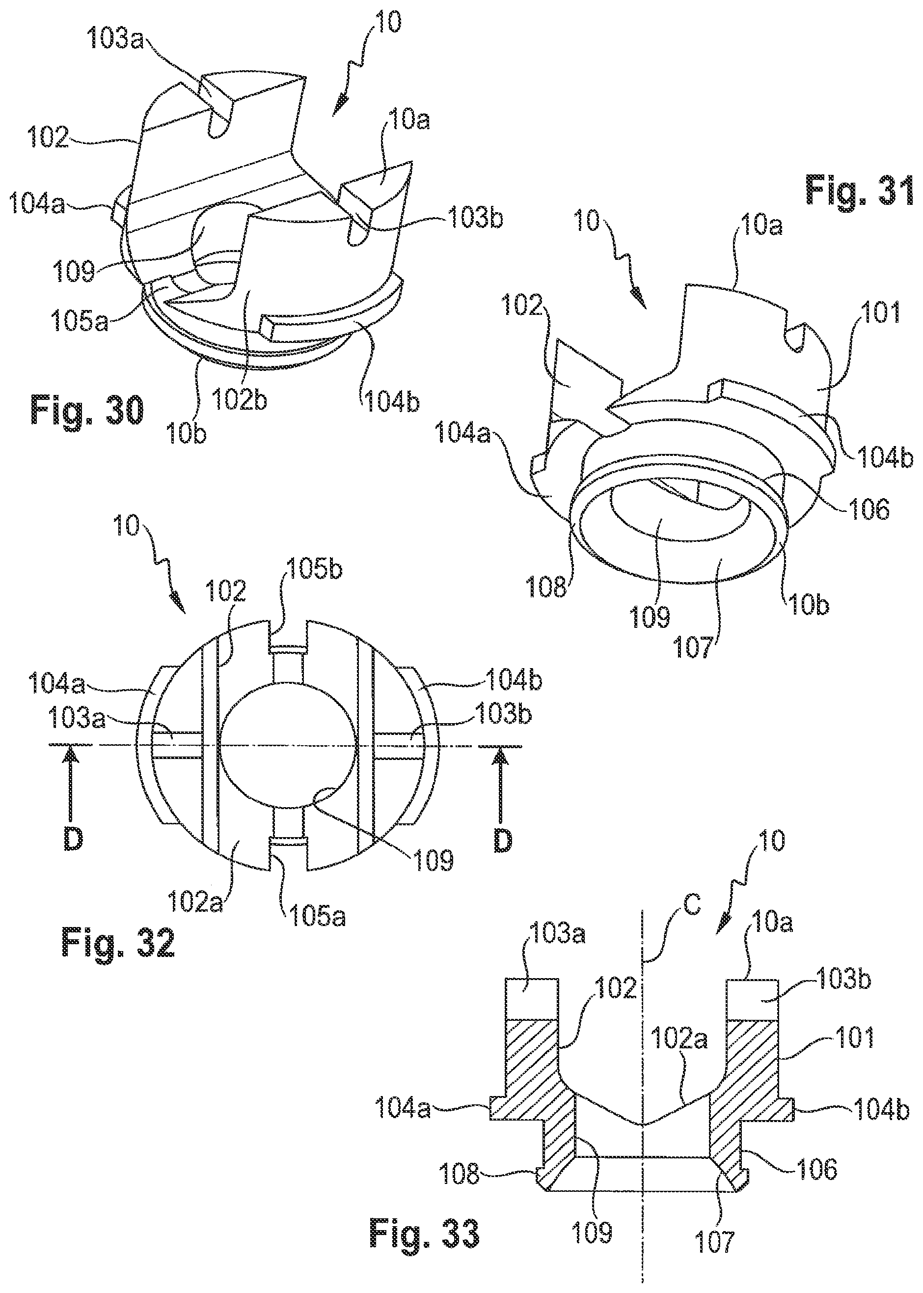 Patent US12324608 Figure 11 – Coupling assembly for coupling a rod to a bone anchoring element, and polyaxial bone anchoring device