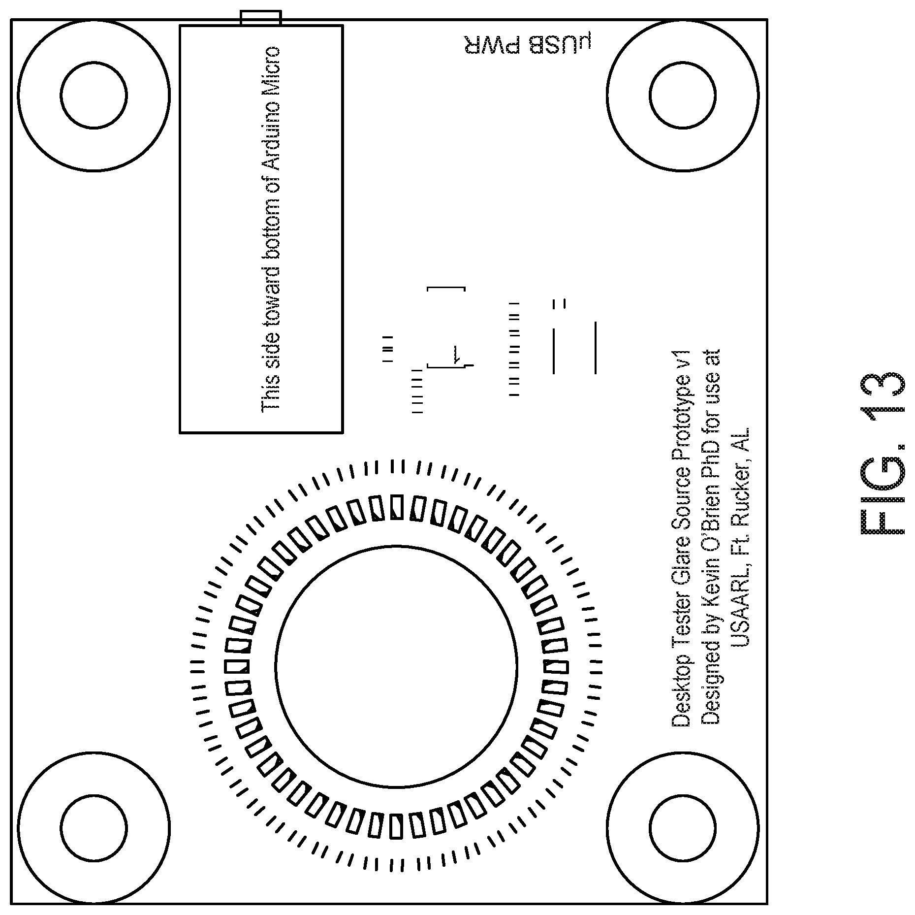 Patent US12324624 Figure 17 – Glare testing device