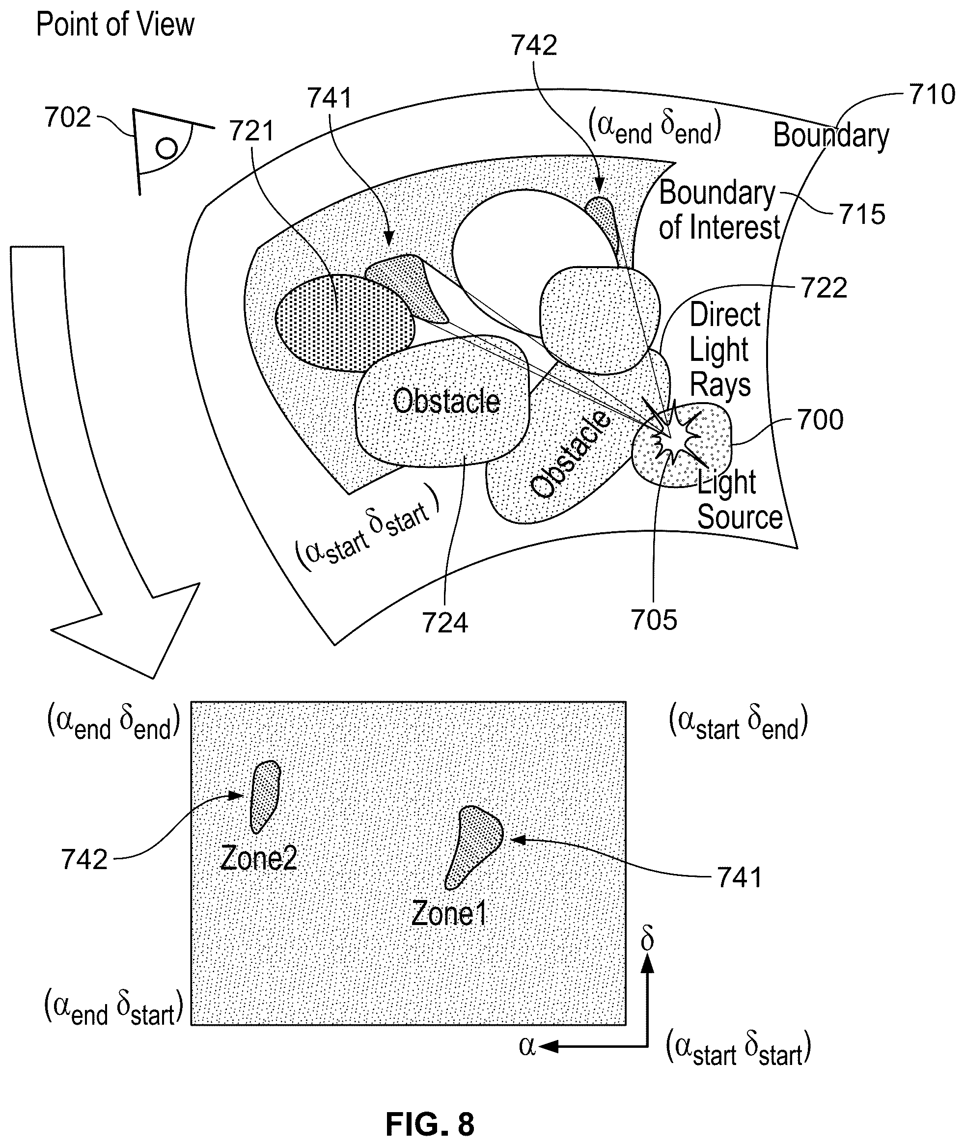 Patent US12324629 Figure 8 – Method for determination of surgical procedure access