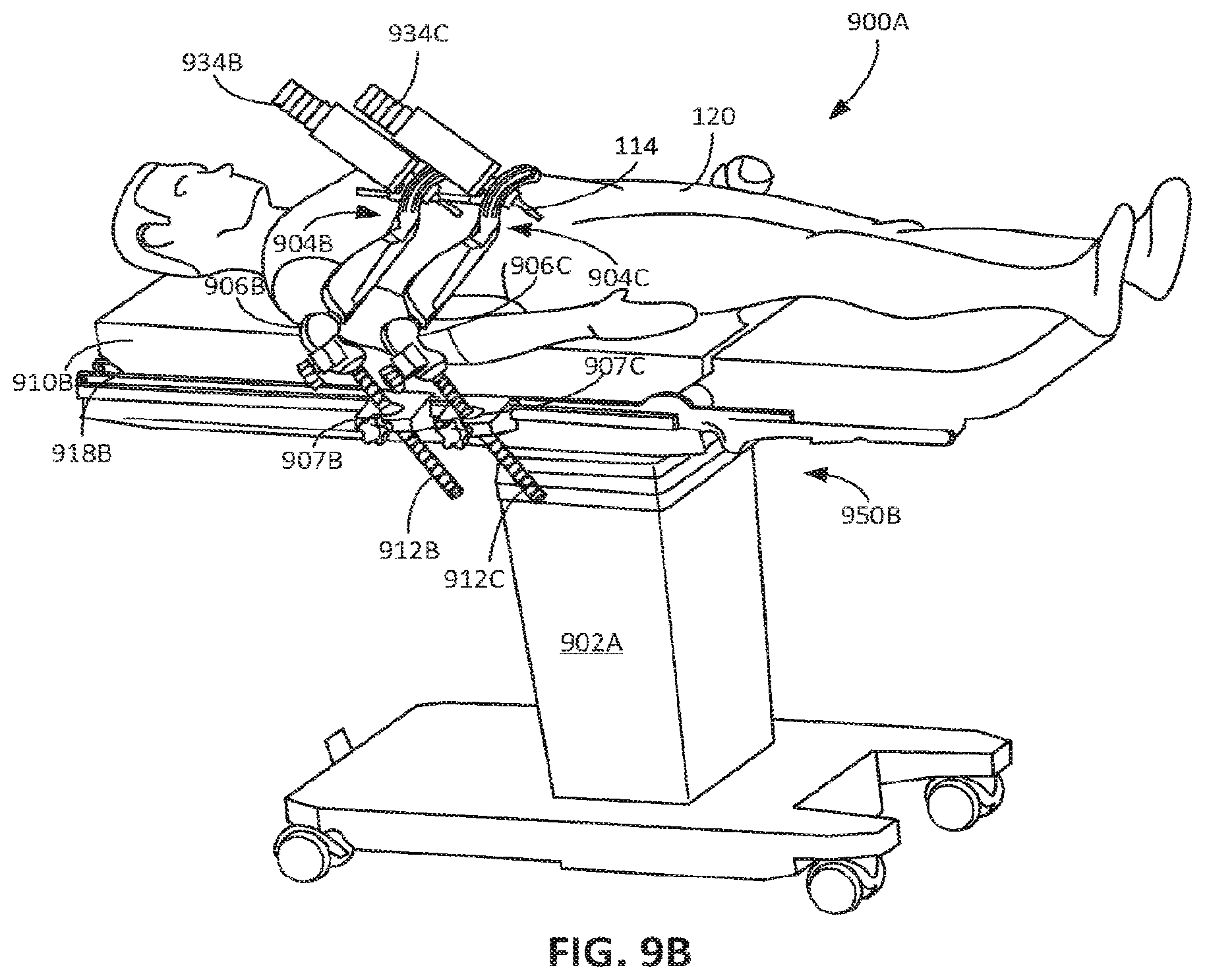 Patent US12324637 Figure 11 – Base positioning system for a controllable arm and related methods