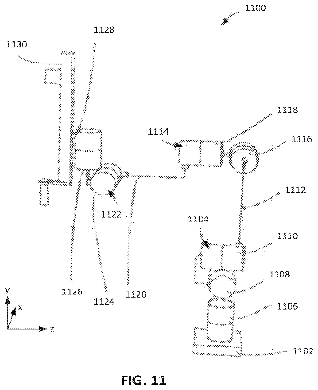 Patent US12324637 Figure 14 – Base positioning system for a controllable arm and related methods