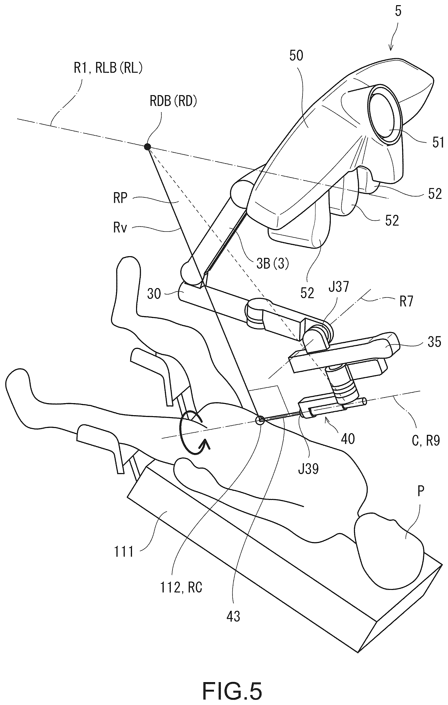 Patent US12324639 Figure 5 – Surgical system and method of controlling surgical manipulator arm