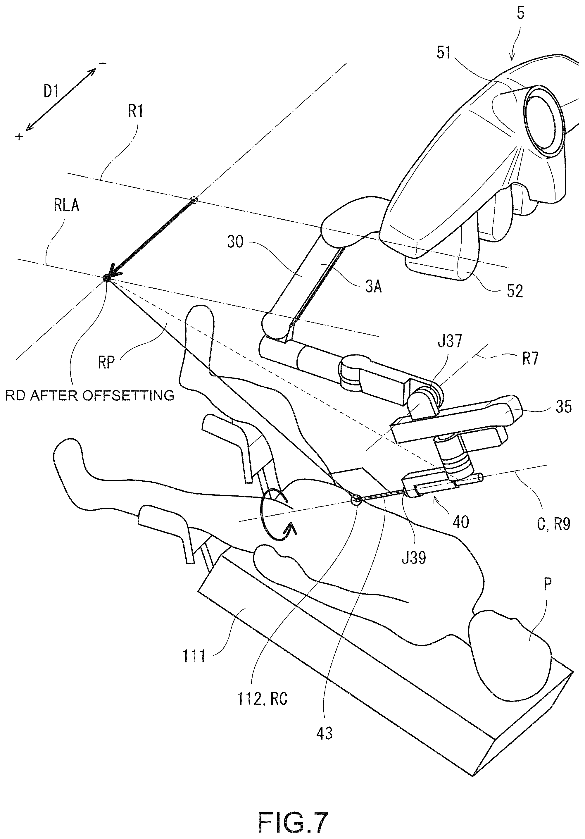 Patent US12324639 Figure 7 – Surgical system and method of controlling surgical manipulator arm