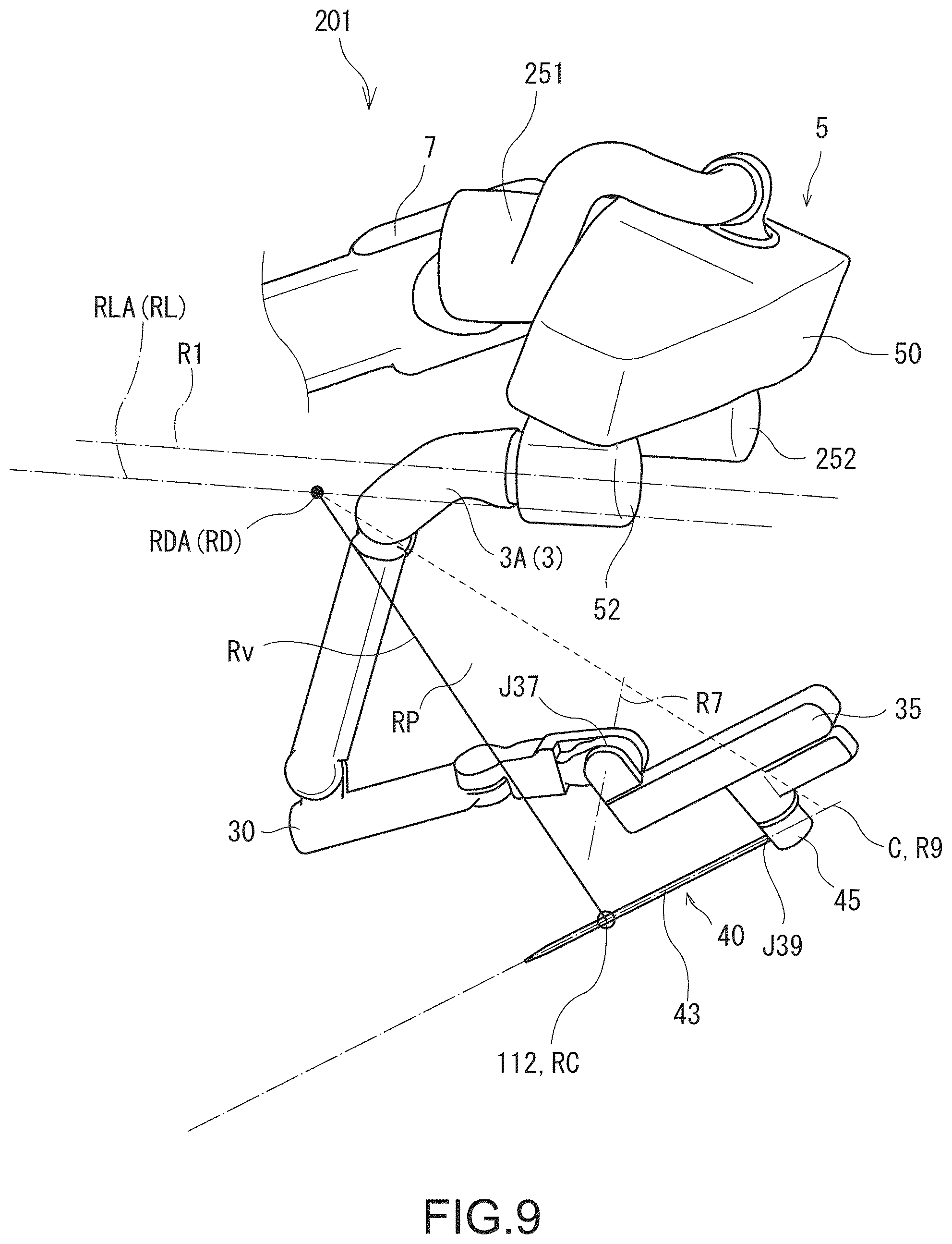 Patent US12324639 Figure 9 – Surgical system and method of controlling surgical manipulator arm