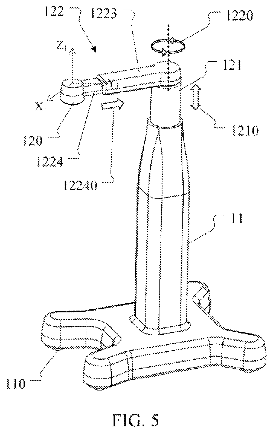Patent US12324642 Figure 5 – Robotic arm for minimally invasive surgery