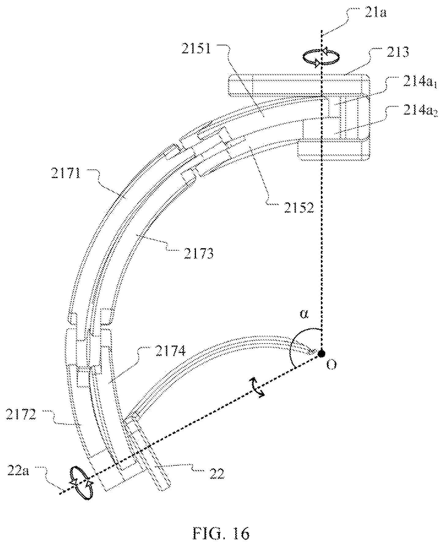 Patent US12324642 Figure 16 – Robotic arm for minimally invasive surgery