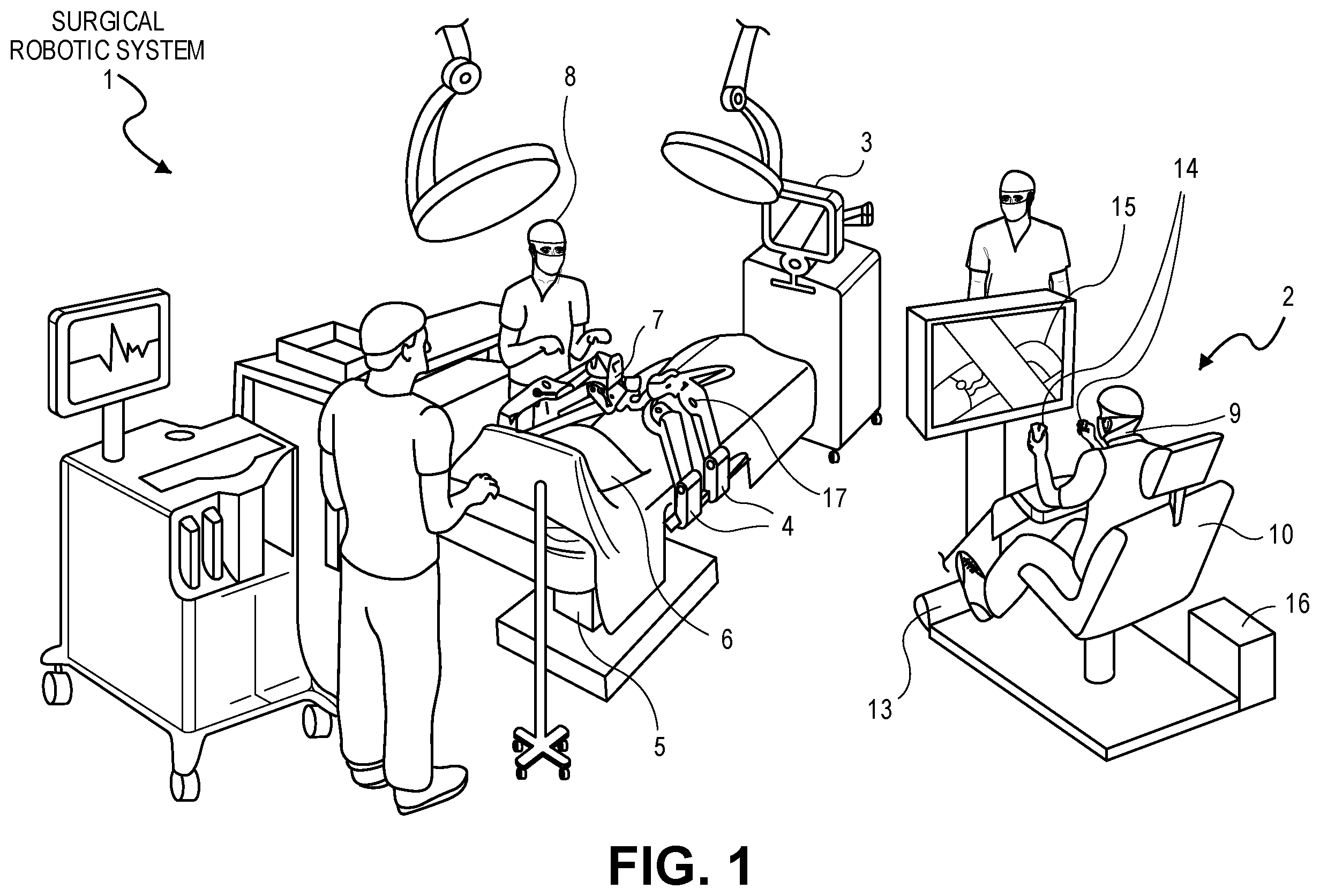 Patent US12324644 Figure 1 – Regulating joint space velocity of a surgical robotic arm