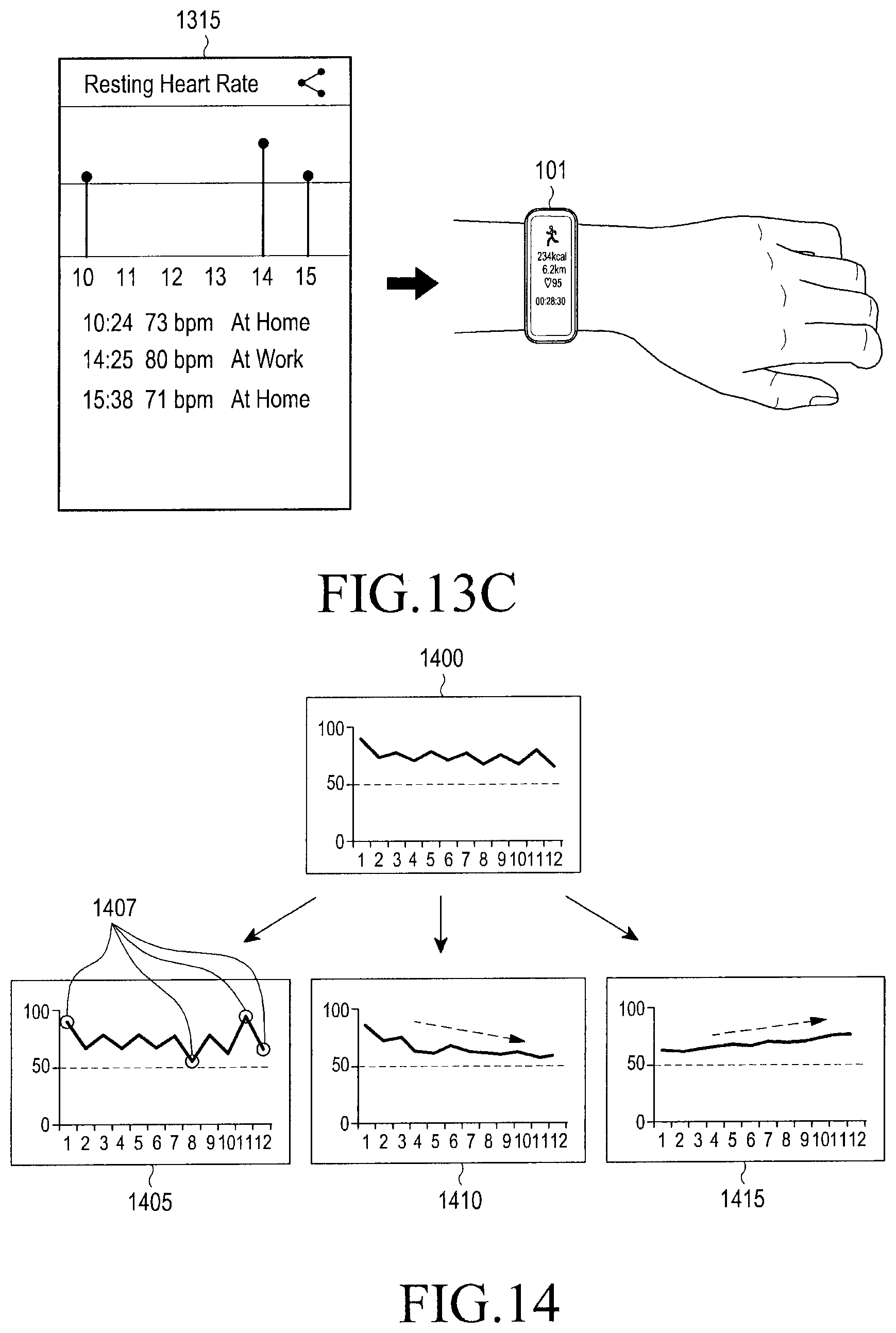 Patent US12324655 Figure 13 – Method for measuring biological signal and wearable electronic device for the same