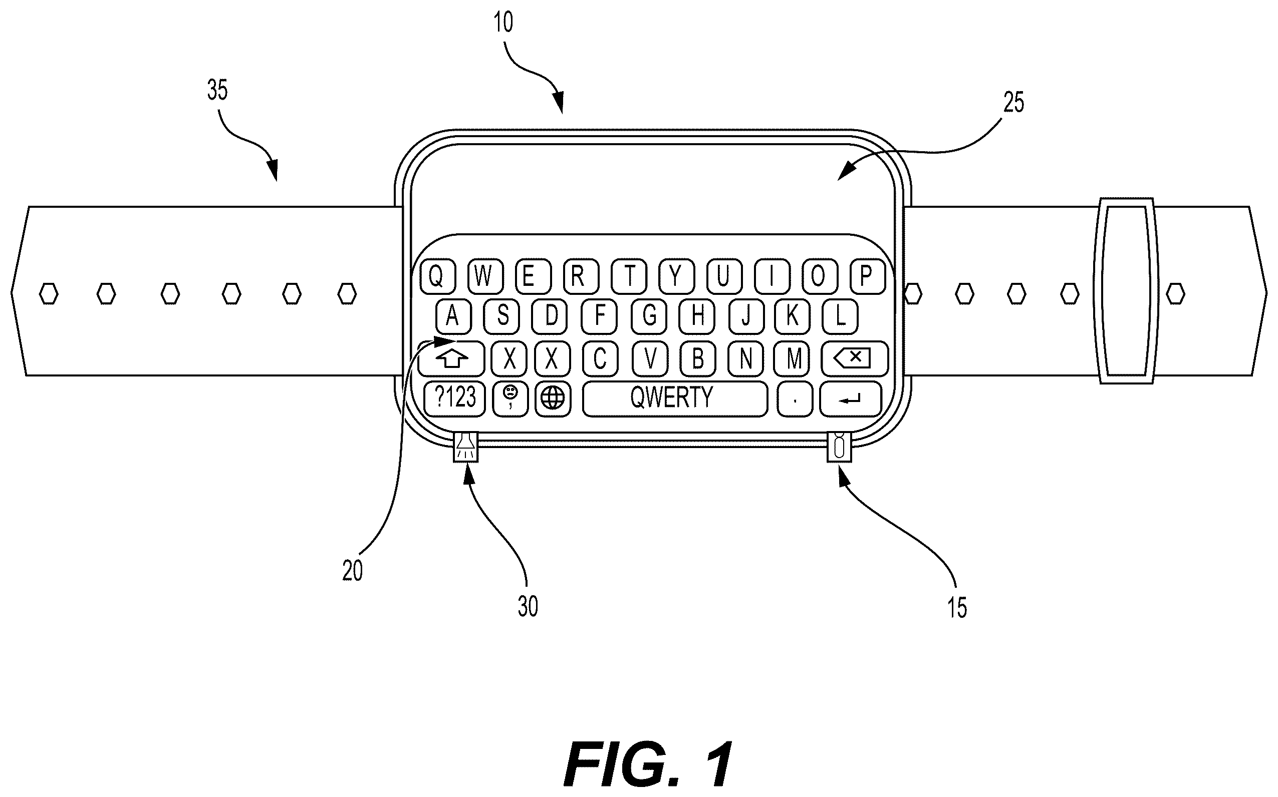 Patent US12324665 Figure 1 – Attention deficit hyperactivity disorder alert device