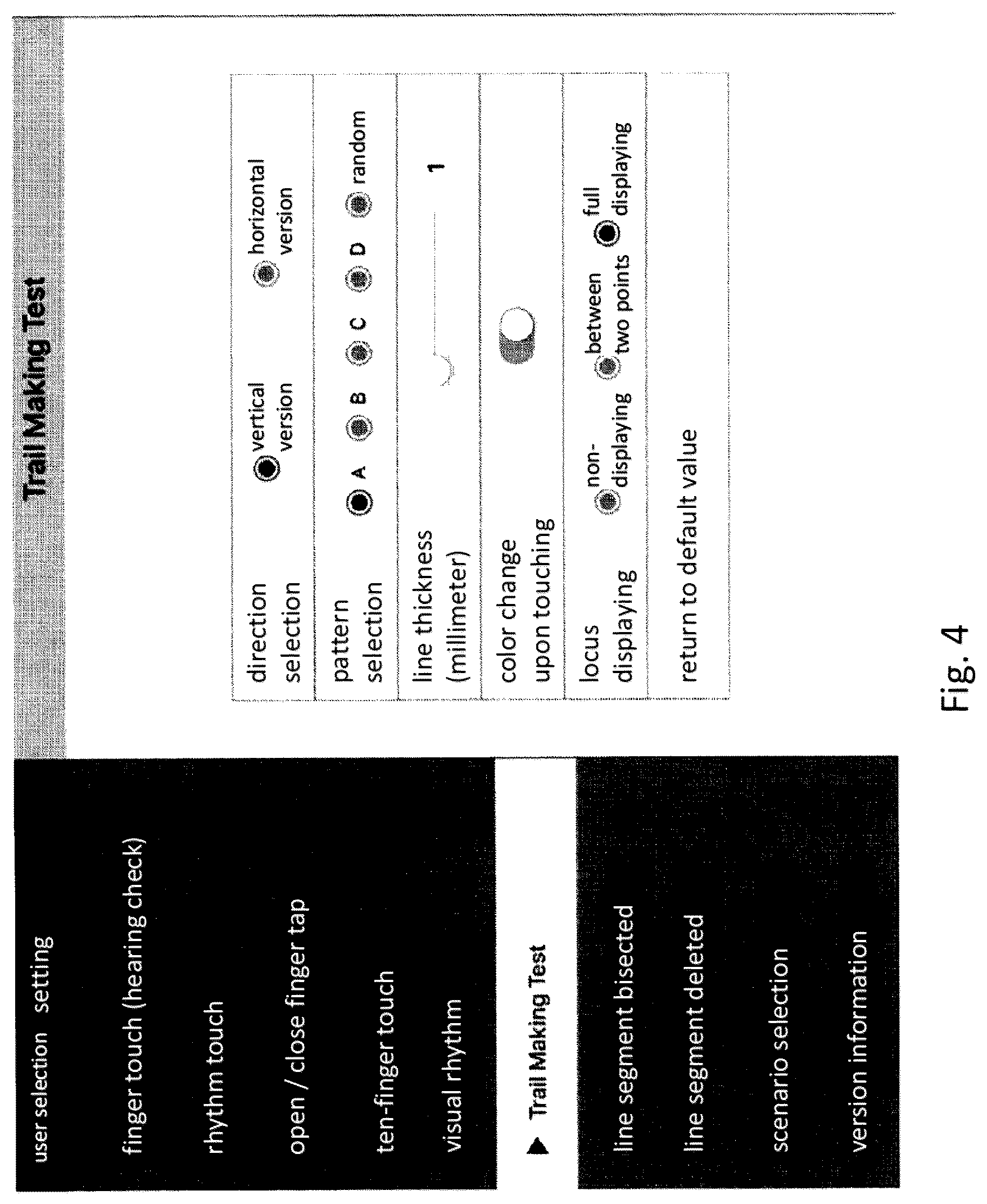 Patent US12324676 Figure 4 – System, computer program and method for displaying TMT test result