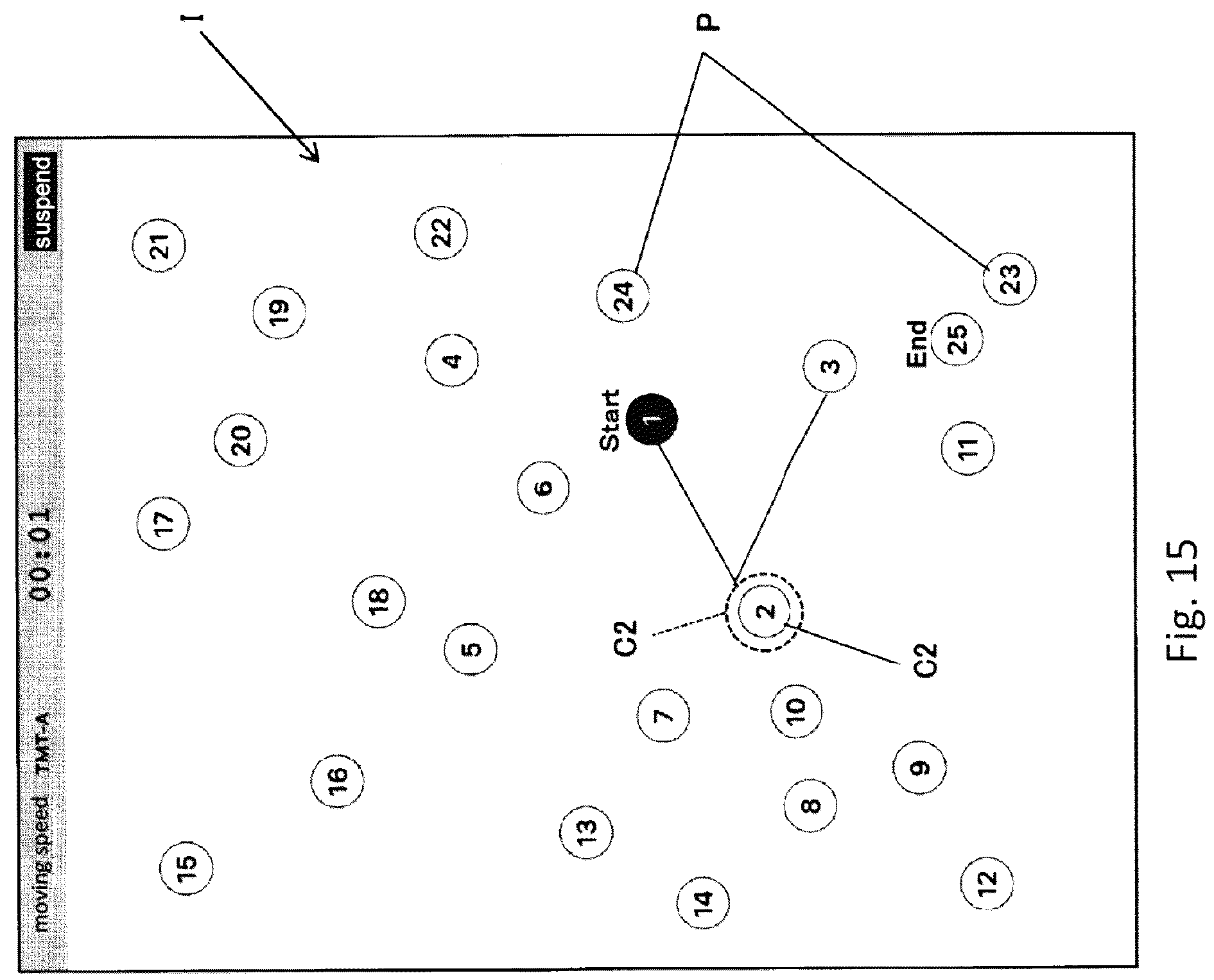 Patent US12324676 Figure 15 – System, computer program and method for displaying TMT test result