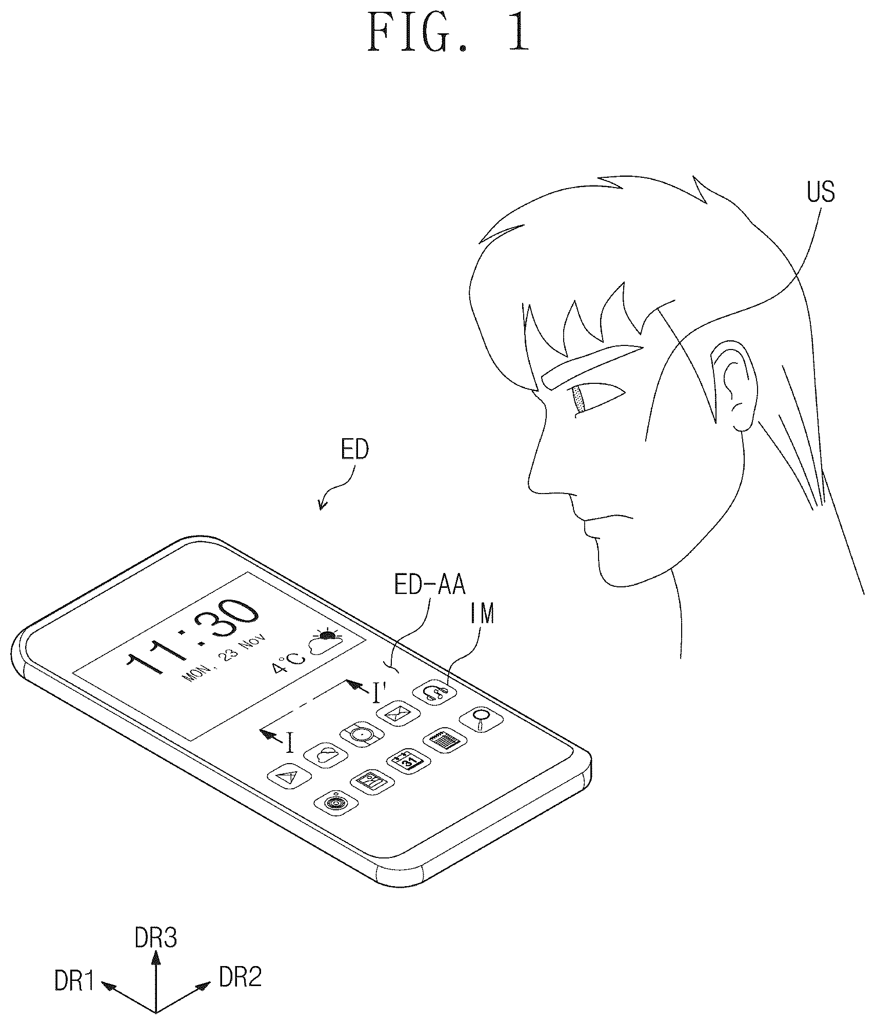 Patent US12324681 — Electronic device and method of measuring biometric information using same — Figure 1