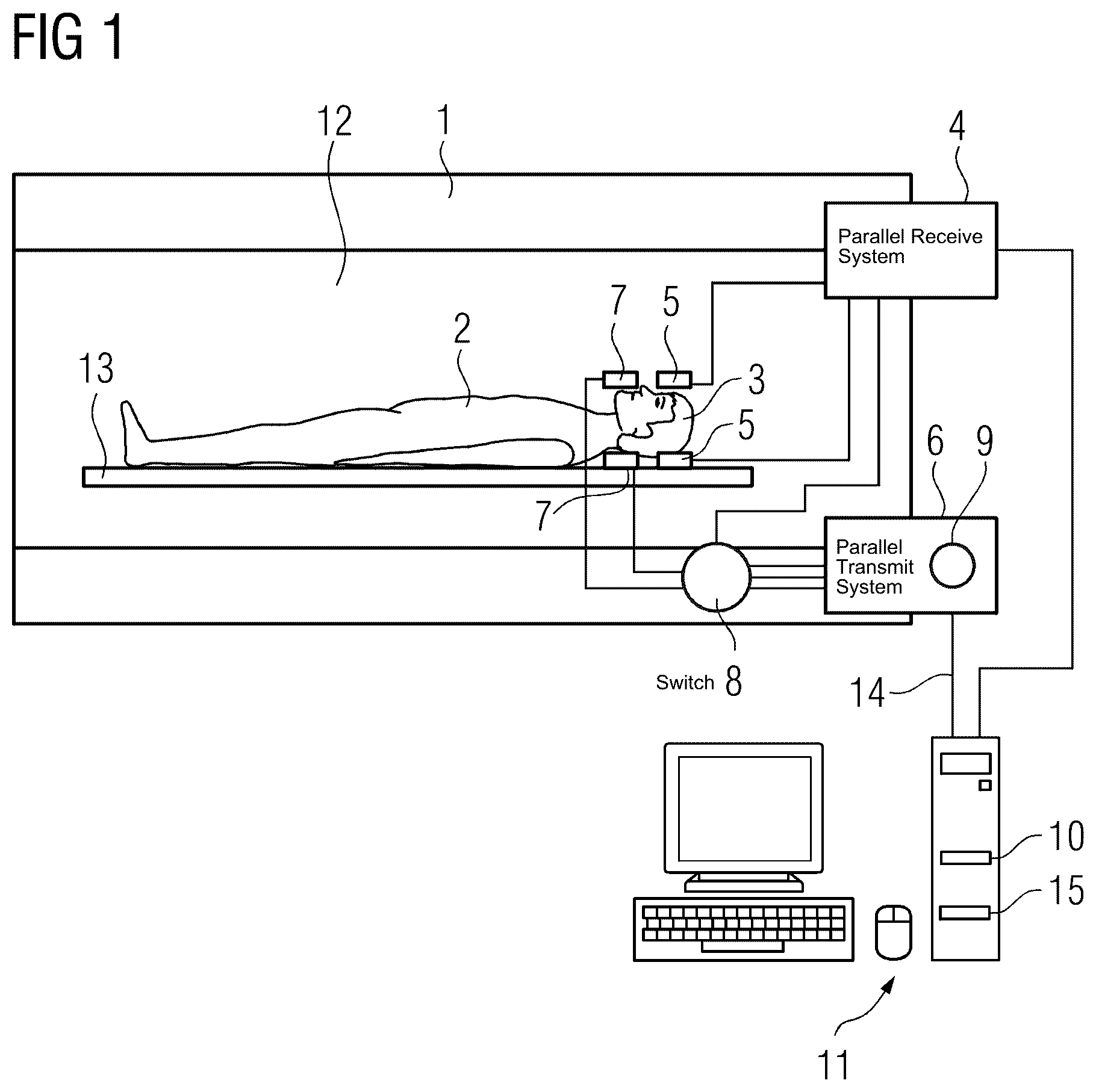 Patent US12324686 Figure 1 – Method and system for detecting movement of at least one part of a subject