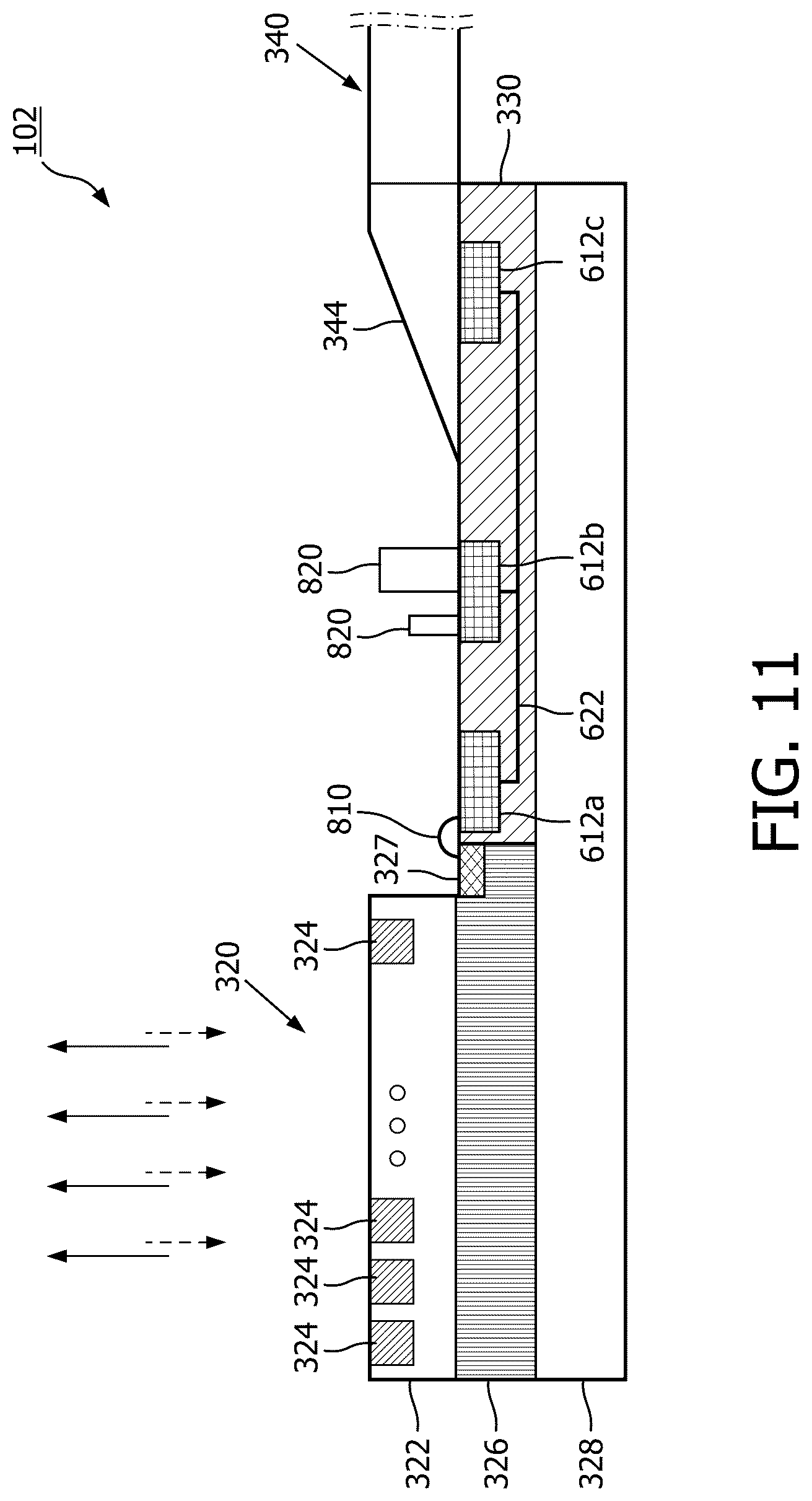 Patent US12324701 Figure 11 – Intra-cardiac echocardiography interposer