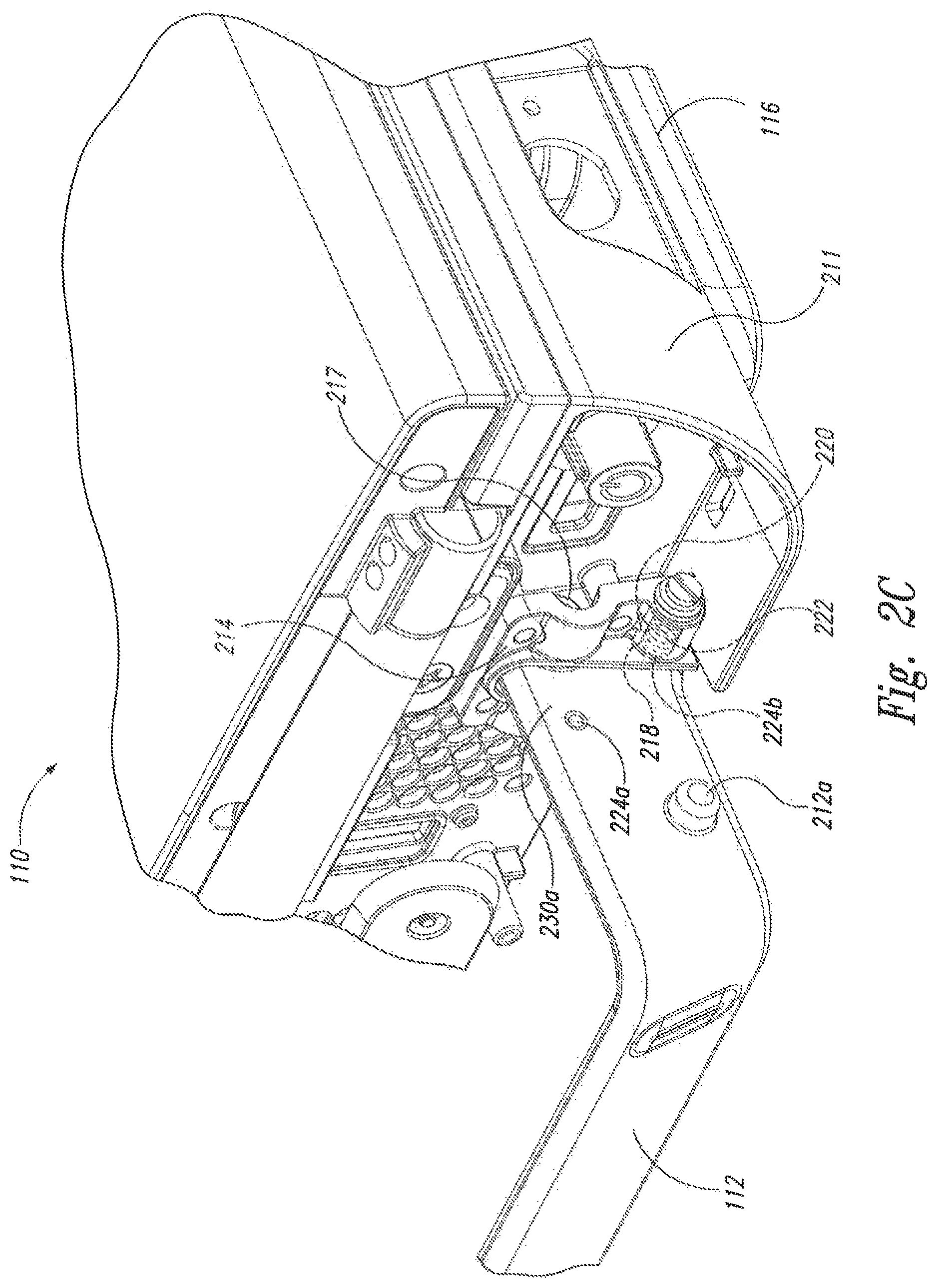 Patent US12324705 Figure 6 – Handle system for transport, dock retention and desktop positioning of a portable medical device