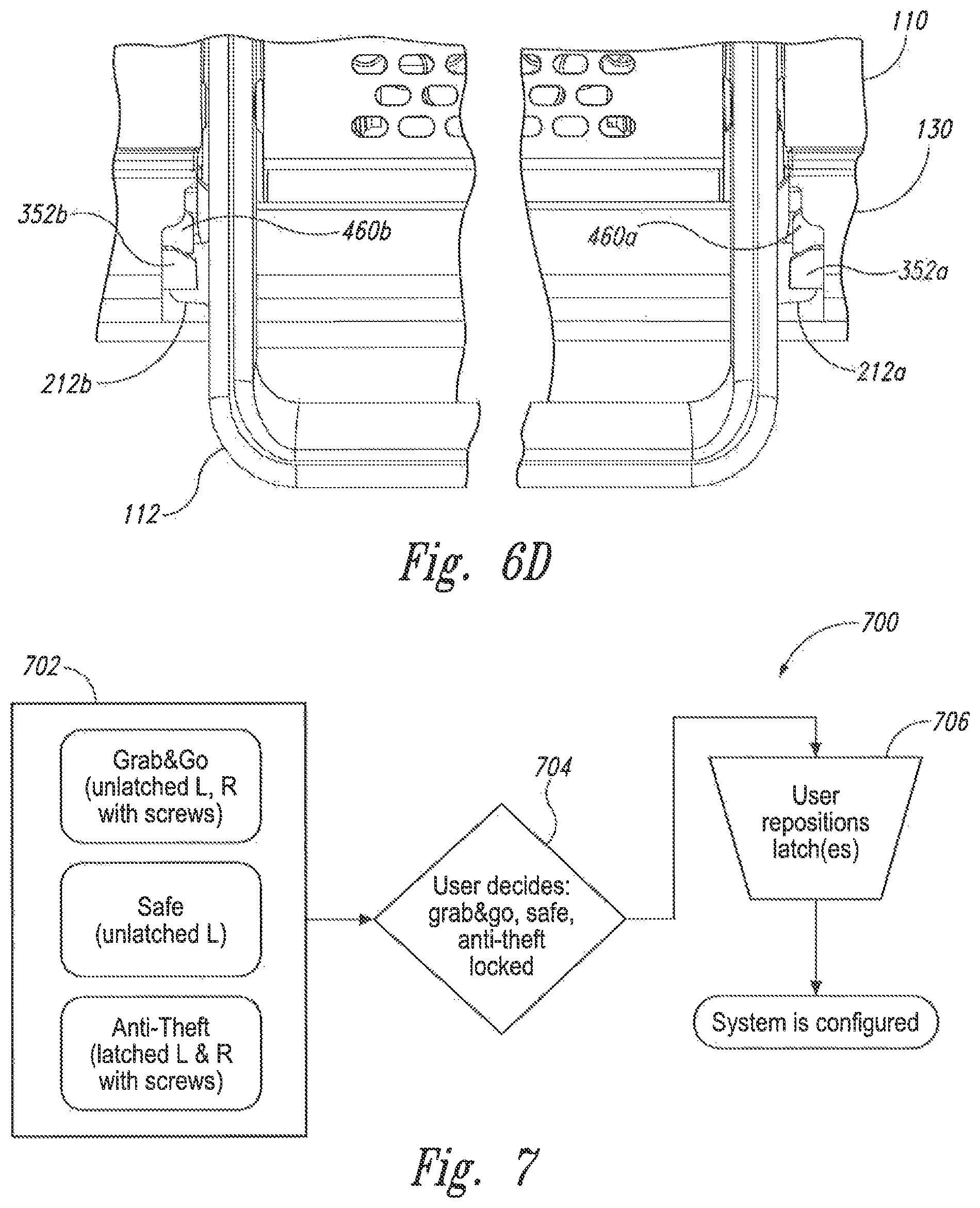 Patent US12324705 Figure 13 – Handle system for transport, dock retention and desktop positioning of a portable medical device