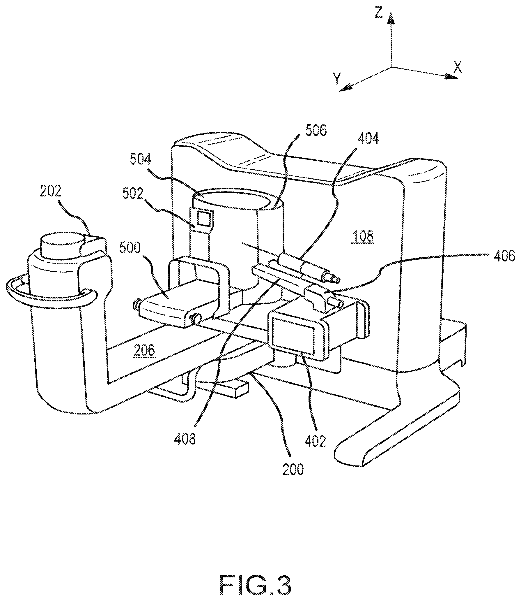 Patent US12324707 Figure 3 – Tomosynthesis-guided biopsy in prone