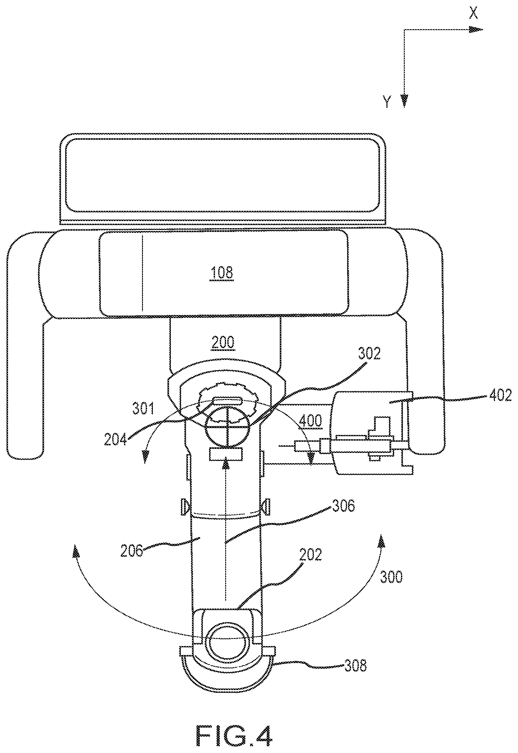 Patent US12324707 Figure 4 – Tomosynthesis-guided biopsy in prone