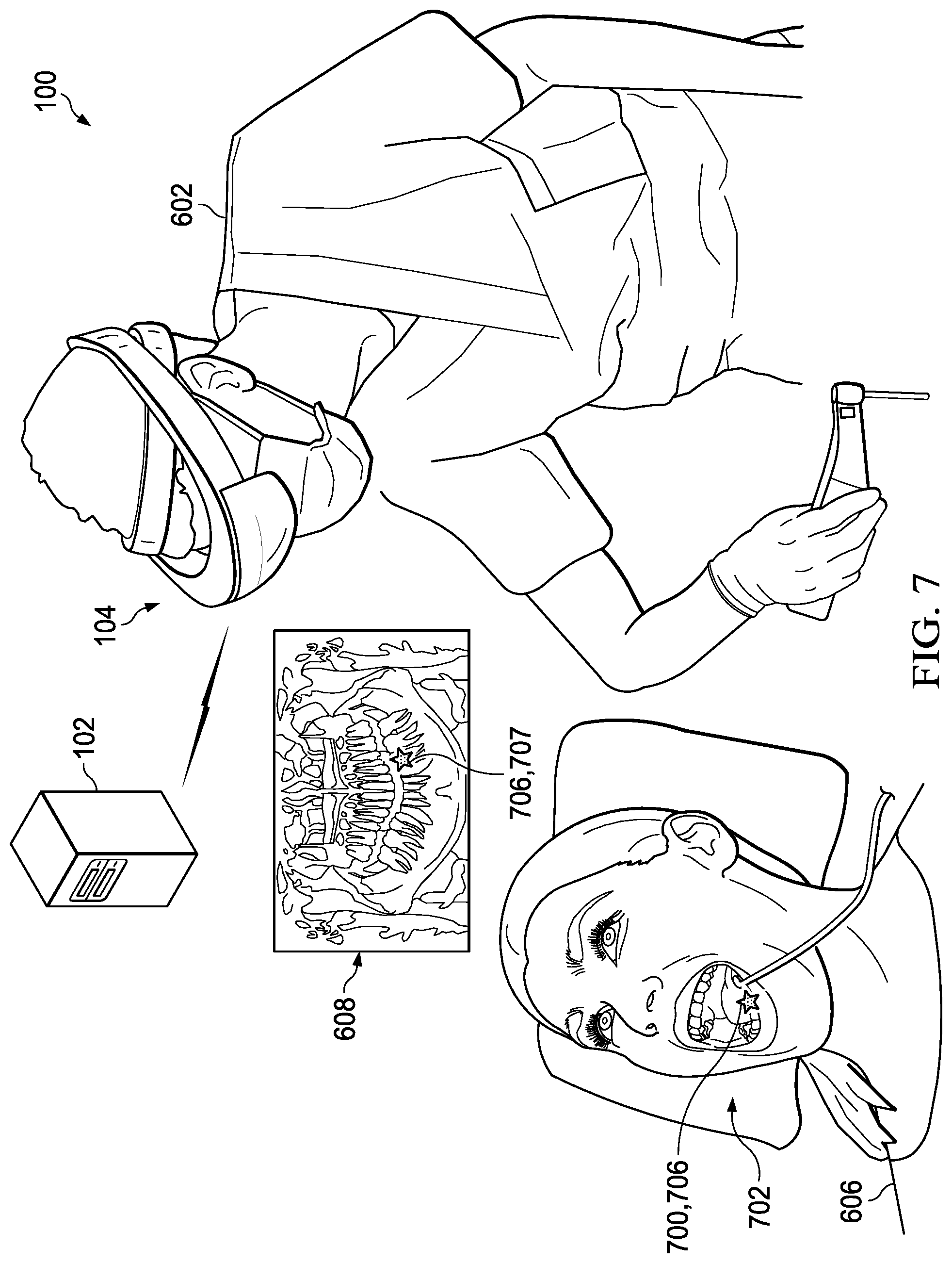 Patent US12324708 Figure 6 – Augmented reality dental surgery