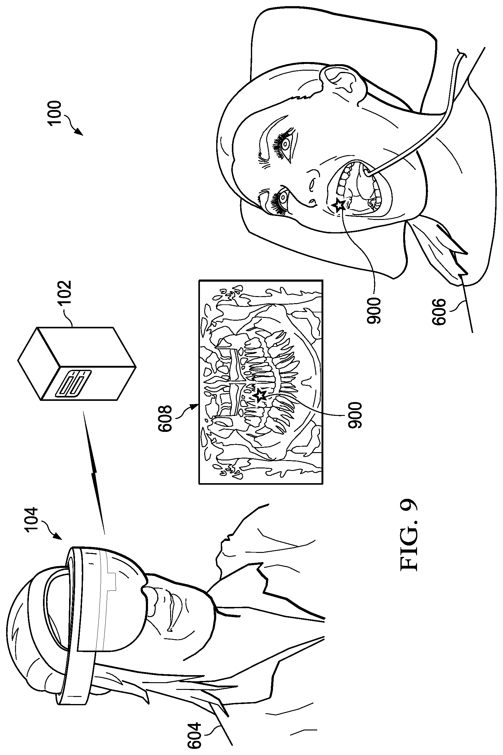 Patent US12324708 Figure 8 – Augmented reality dental surgery