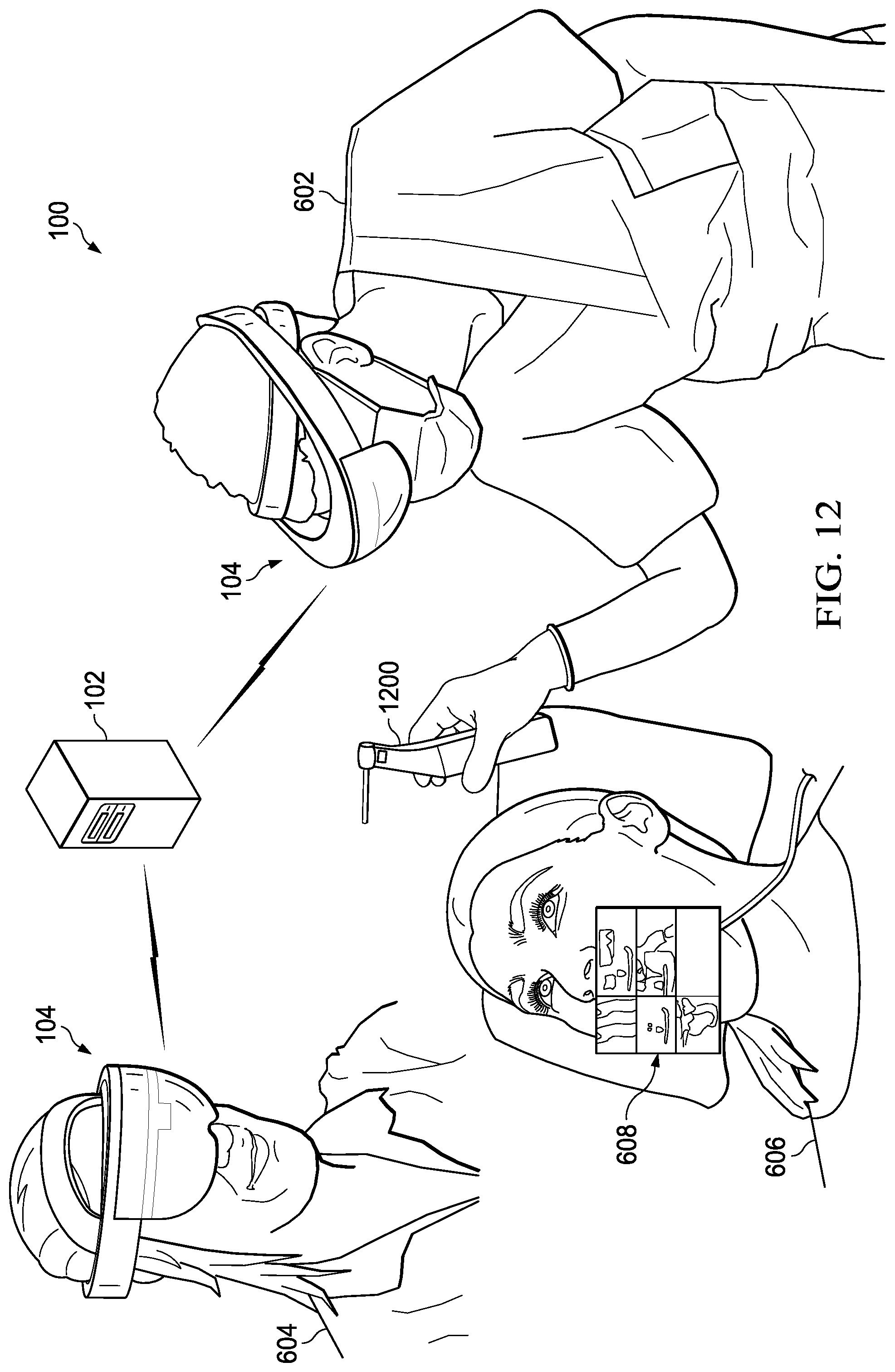 Patent US12324708 Figure 11 – Augmented reality dental surgery