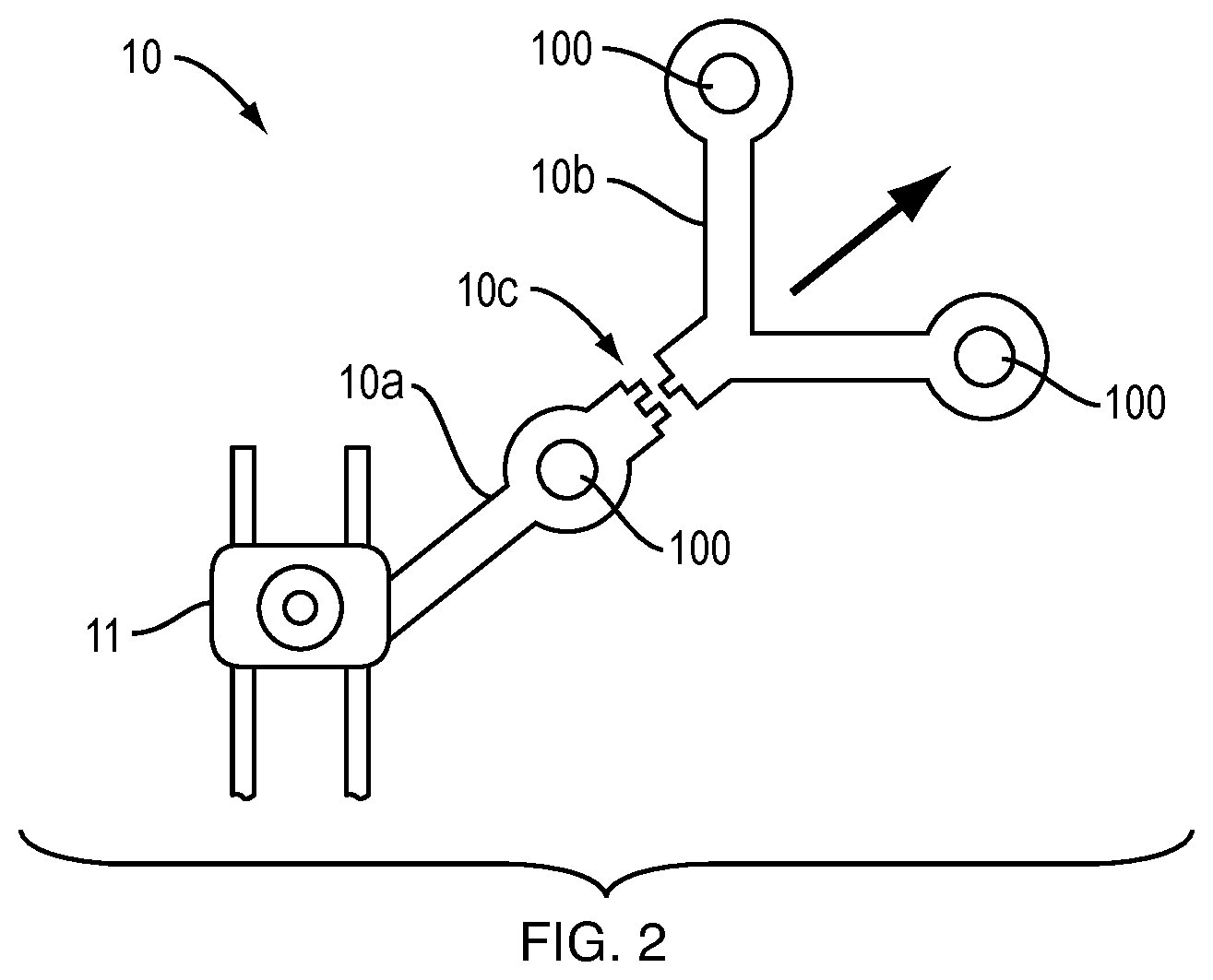 Patent US12324710 Figure 2 – Method for disassembling a marker array from an array fixation, and array assembly for performing said method