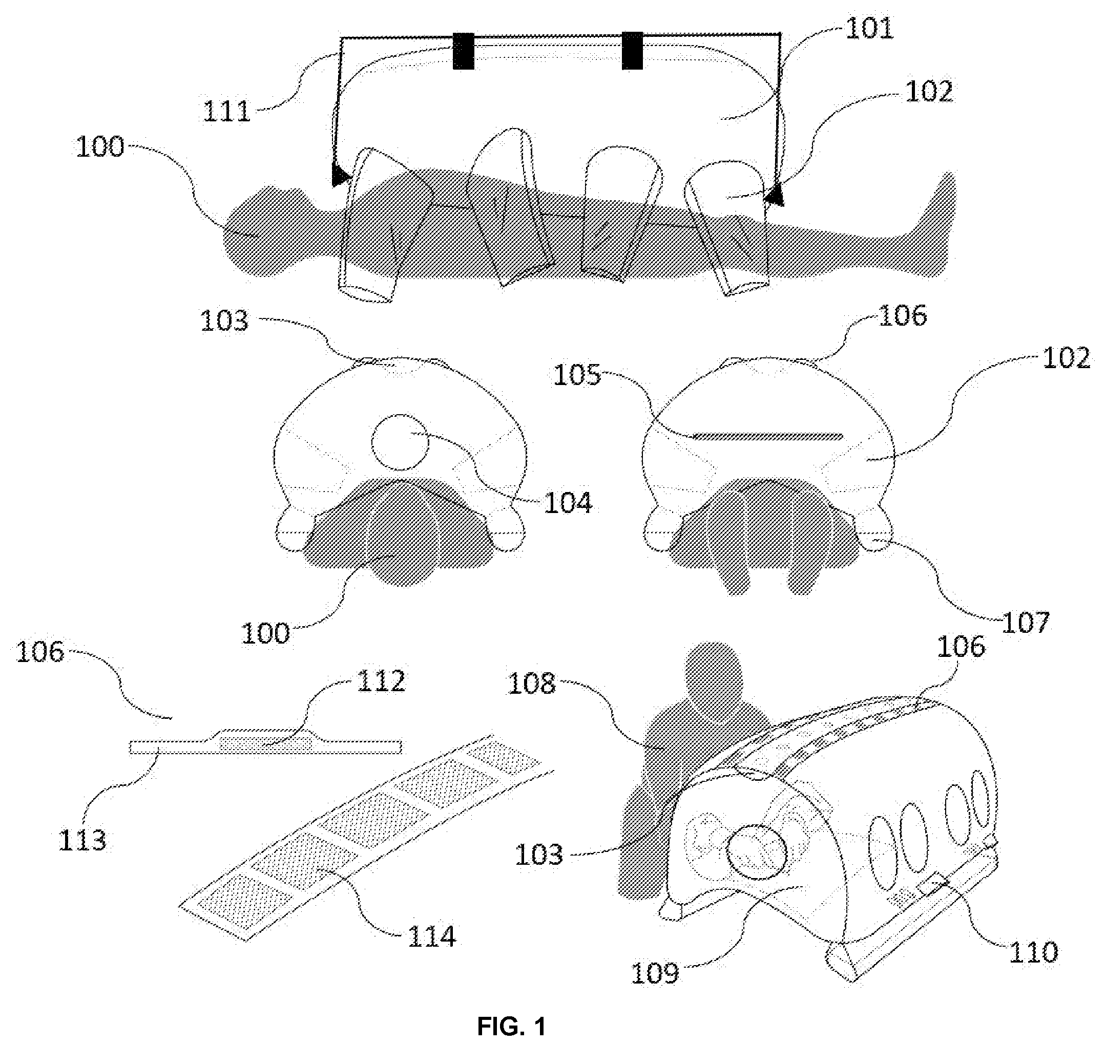 Patent US12324711 Figure 1 – Data analytics and interface platform for portable surgical enclosure