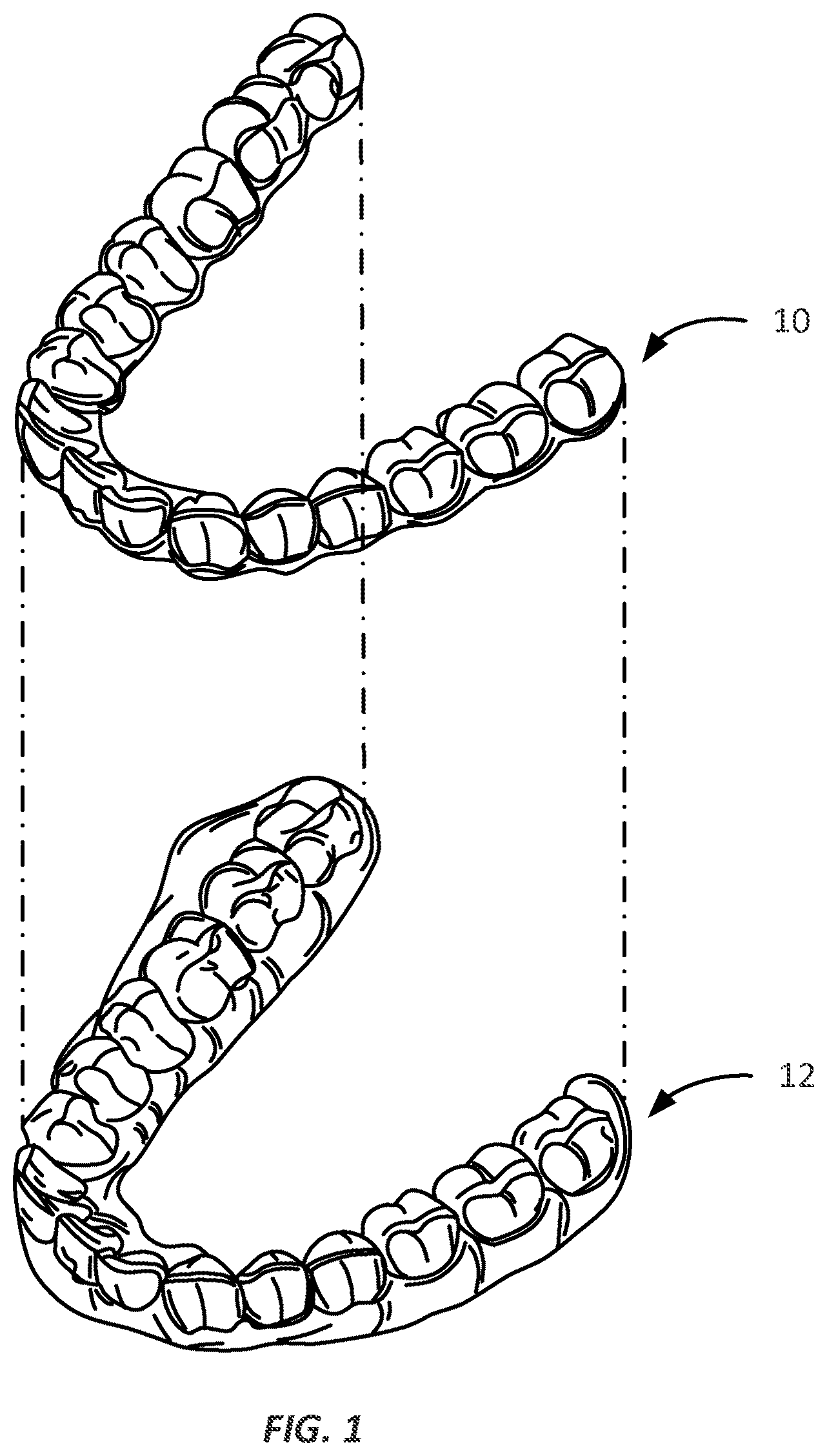 Patent US12324722 Figure 1 – Multilayer dental appliances and related methods and systems