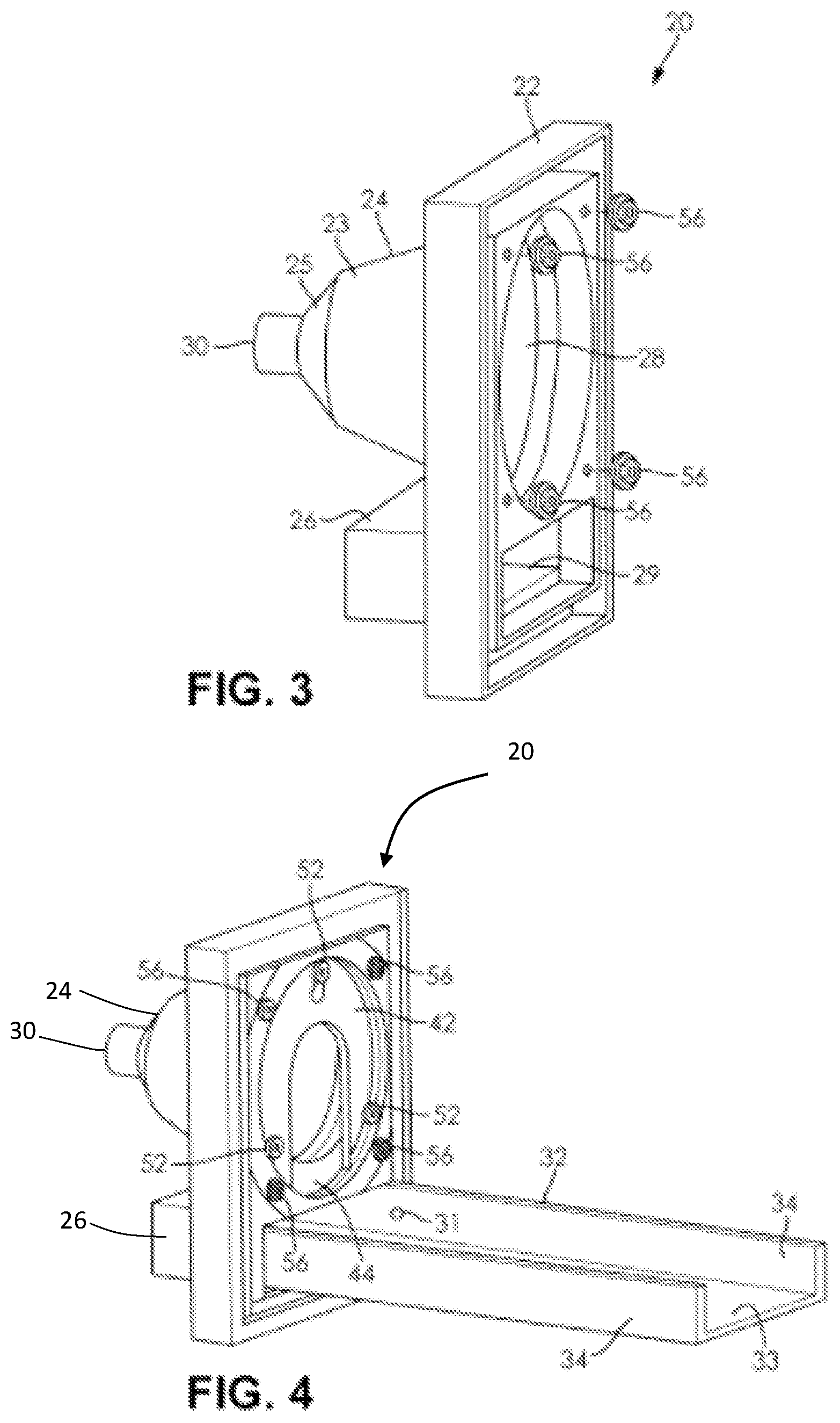 Patent US12324723 Figure 2 – Nose-only inhalation exposure plethysmograph for rabbits