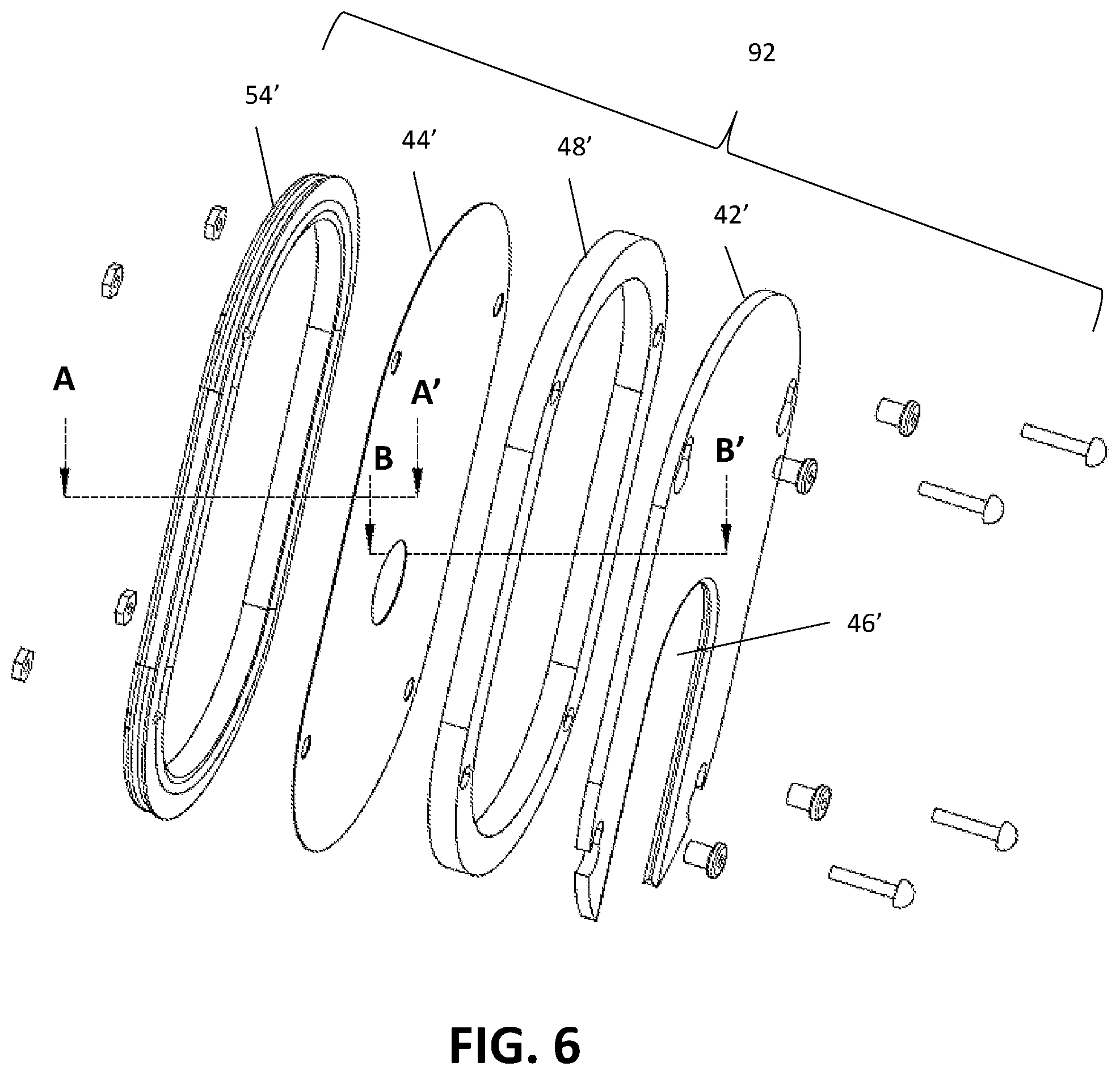 Patent US12324723 Figure 4 – Nose-only inhalation exposure plethysmograph for rabbits