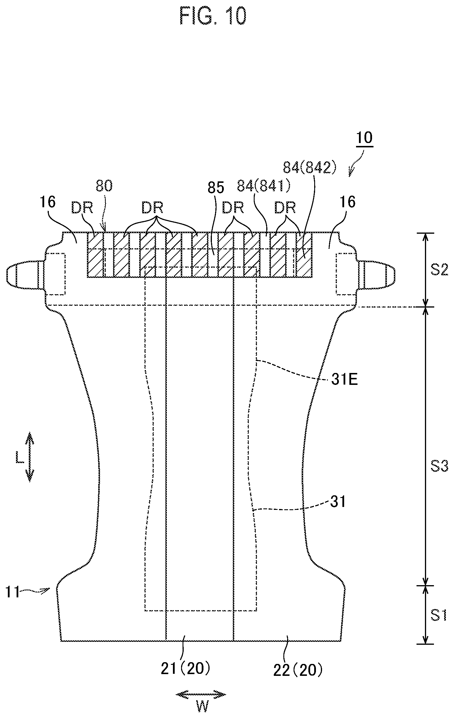 Patent US12324730 Figure 10 – Disposable diaper