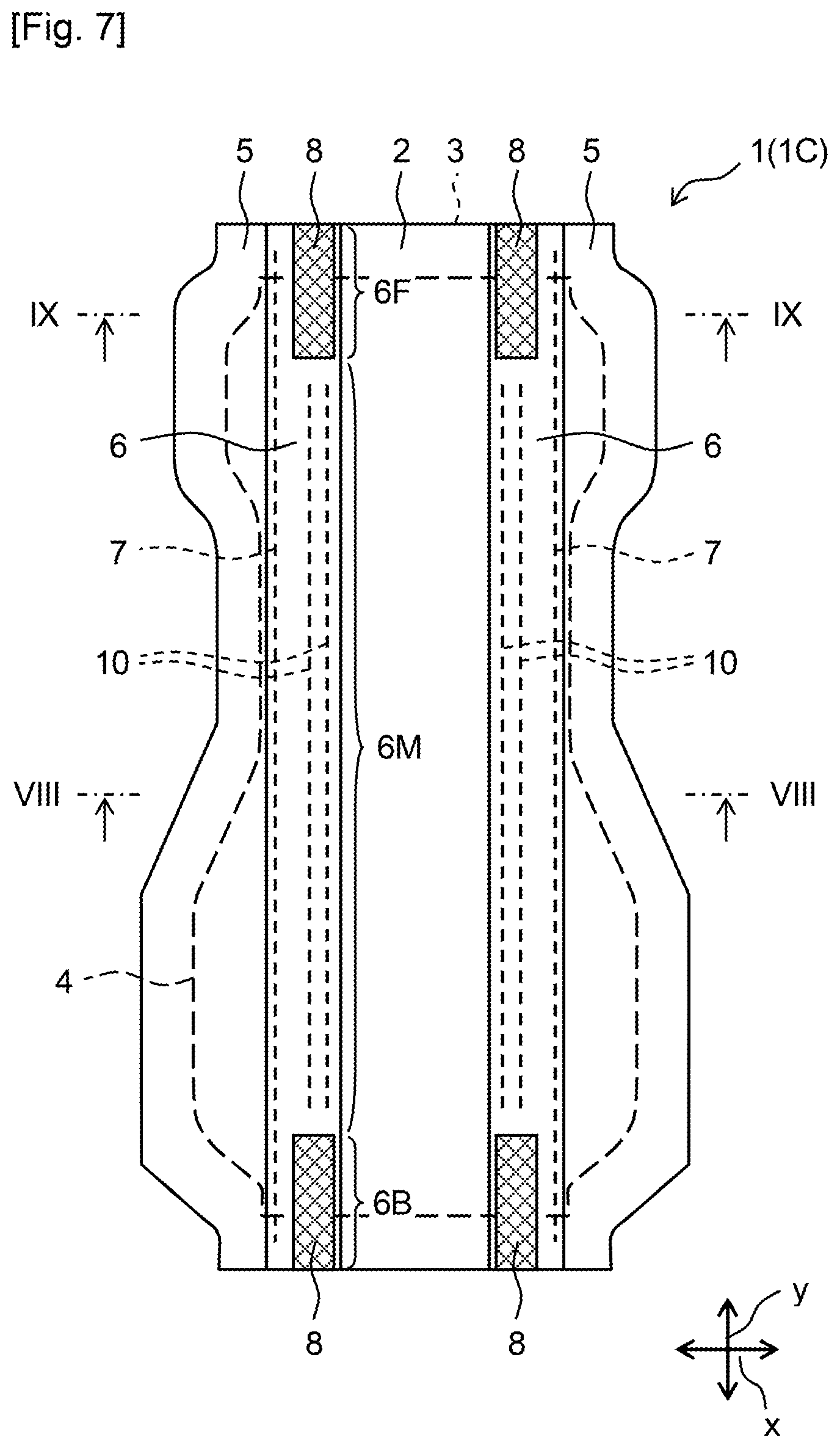 Patent US12324731 Figure 5 – Absorbent article